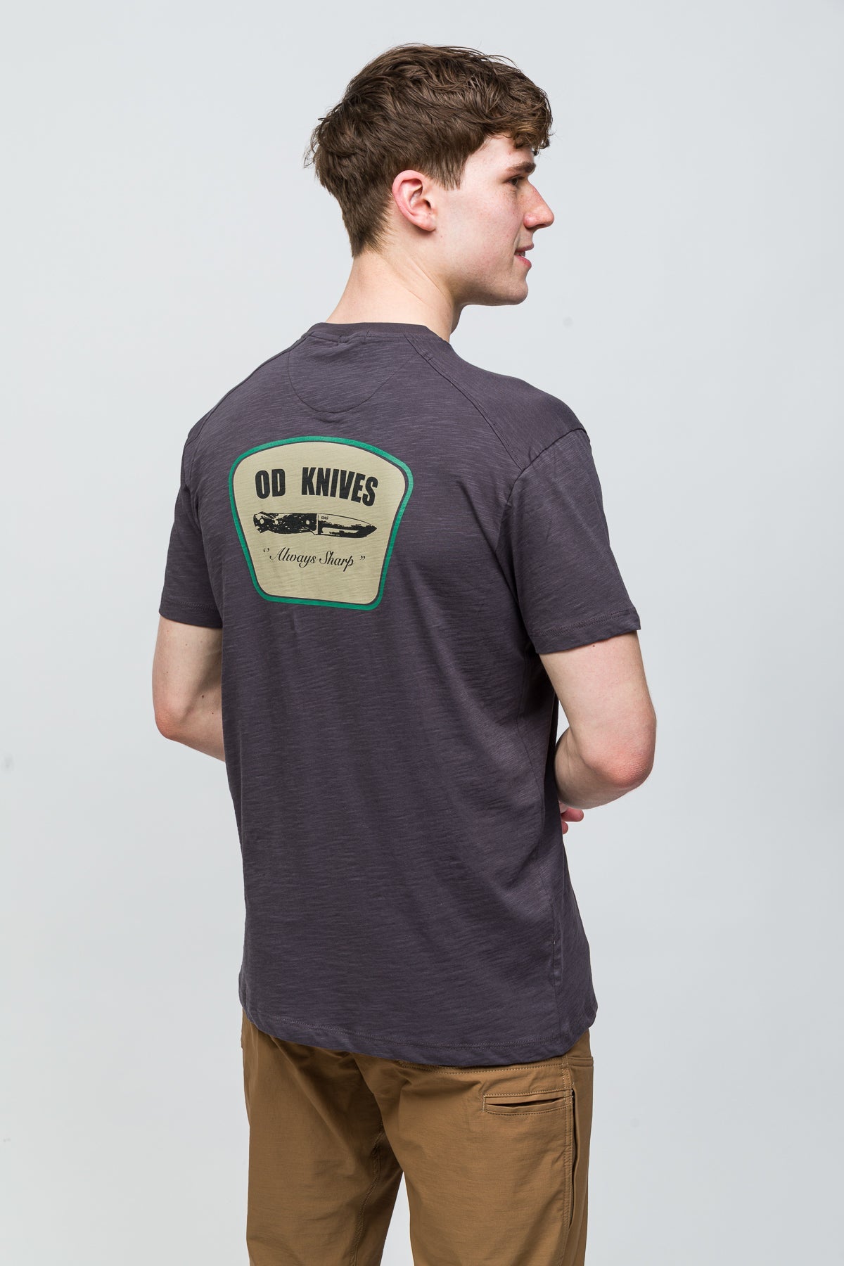 Bushcraft T-Shirt %100 Pamuk Printed - Antrasit