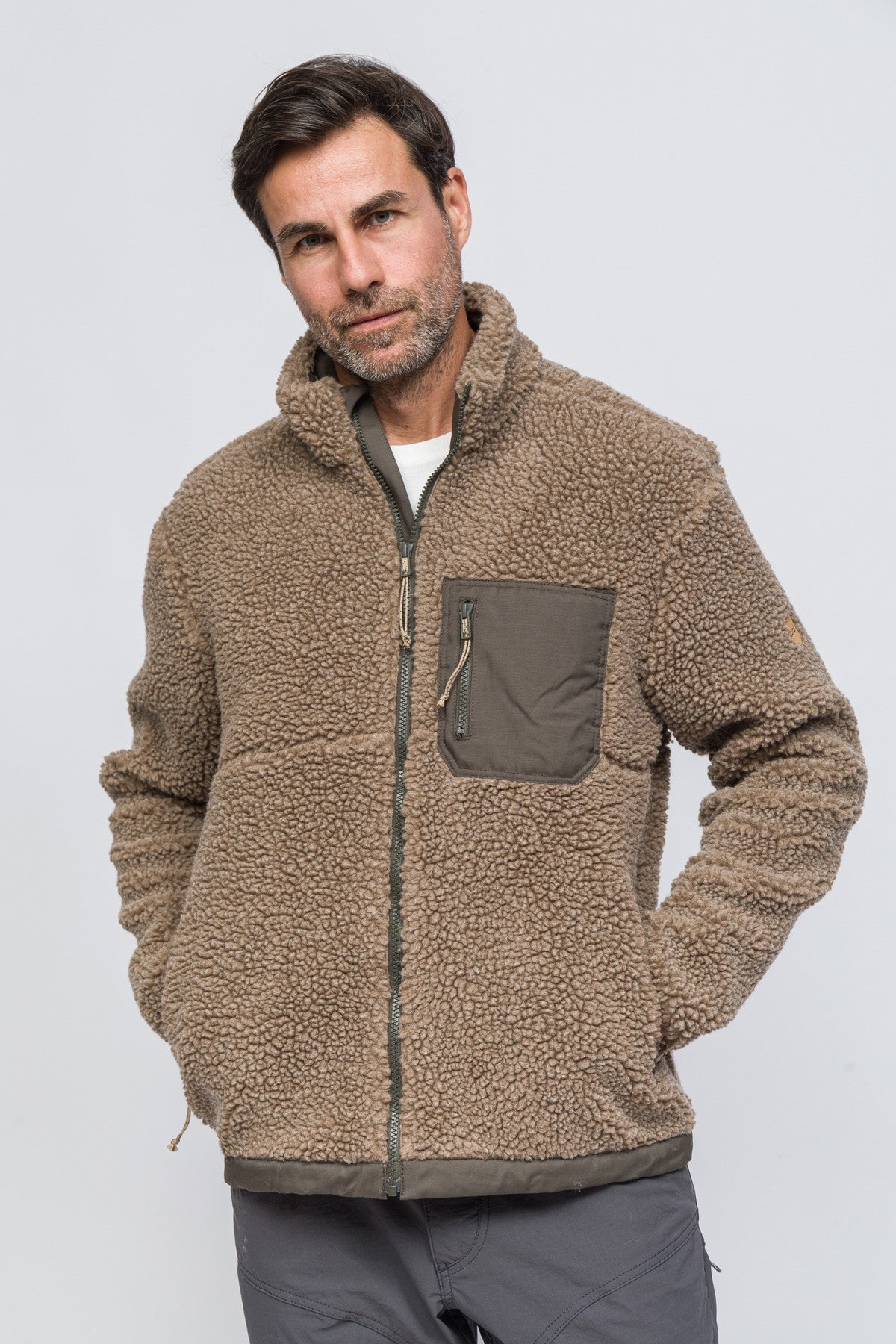 Sherpa Yün Ceket Lambswool - Vizon