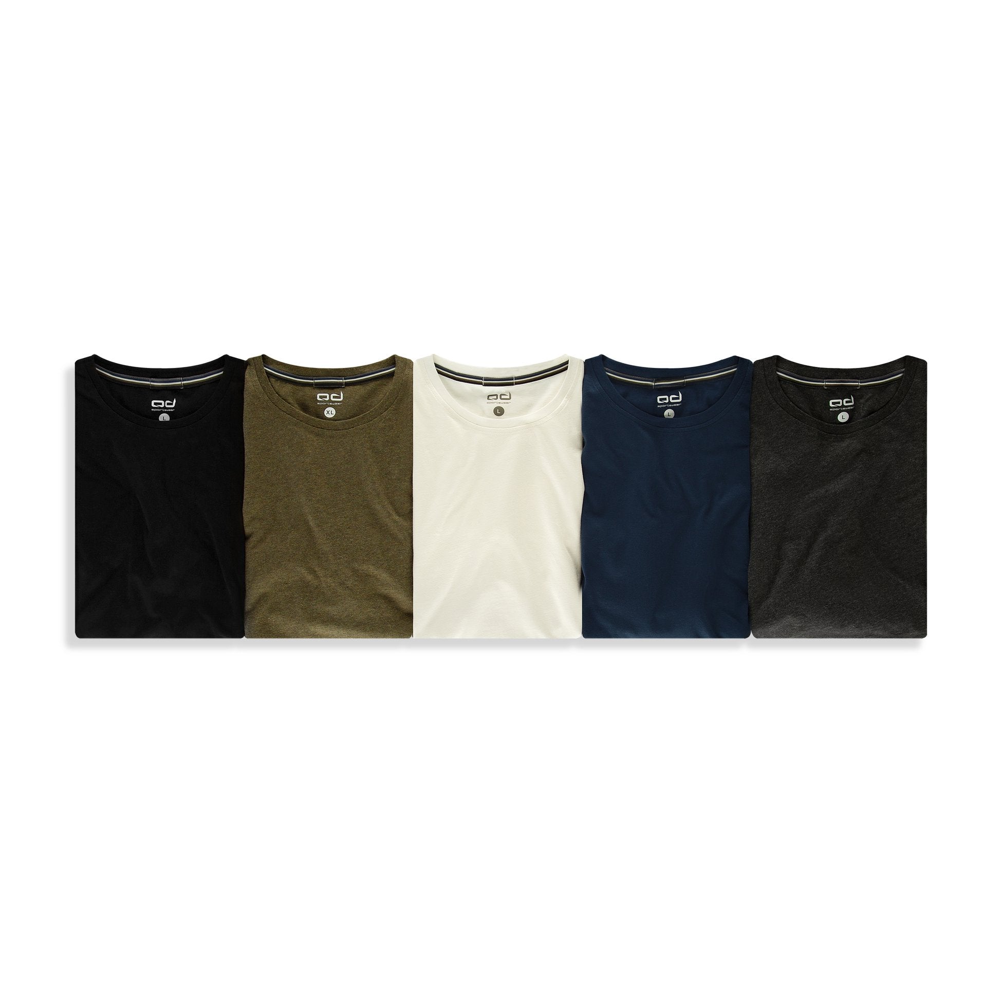 Soft Tees Basic T-Shirt %100 Pamuk Gri Melanj
