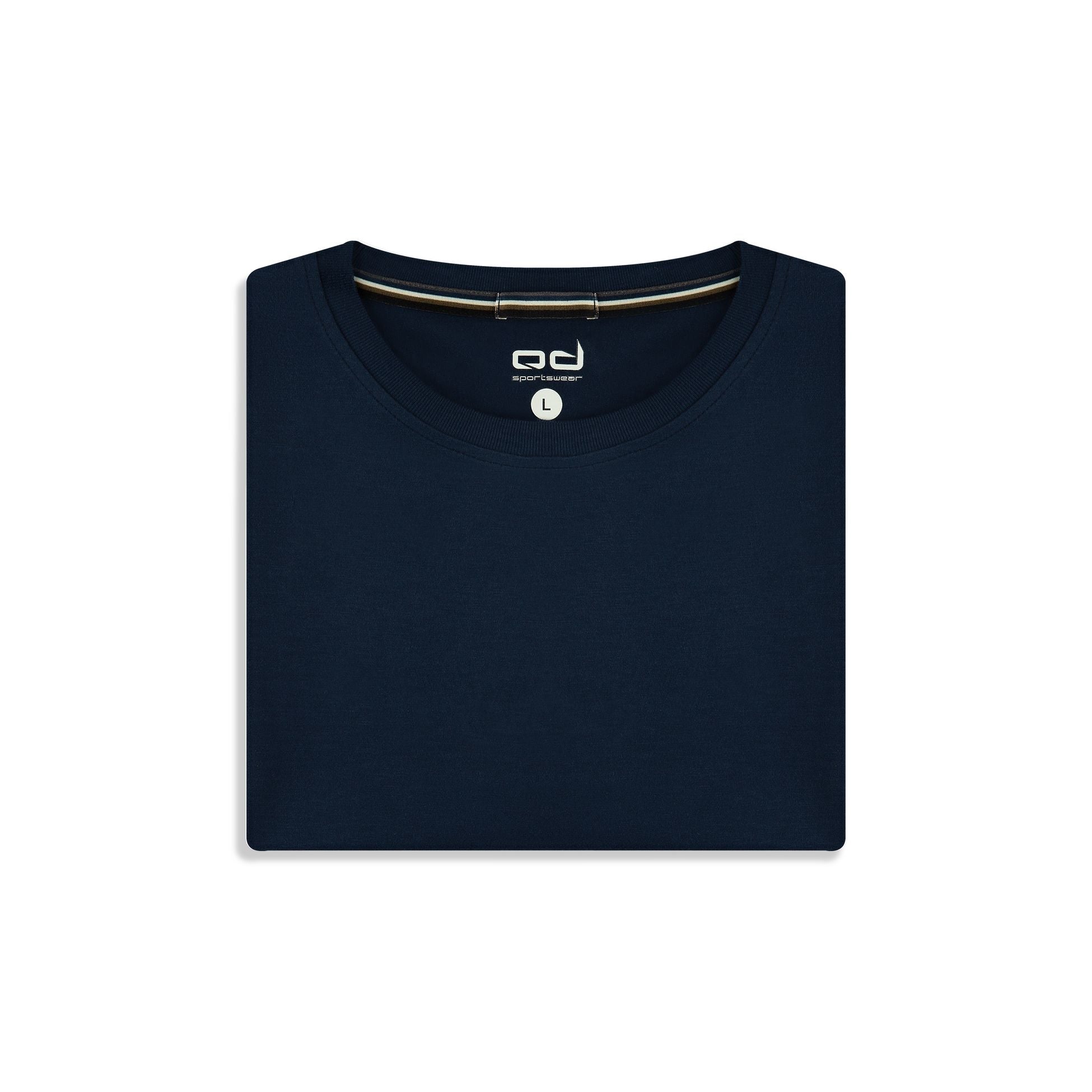 Soft Tees Basic T-Shirt %100 Pamuk Lacivert