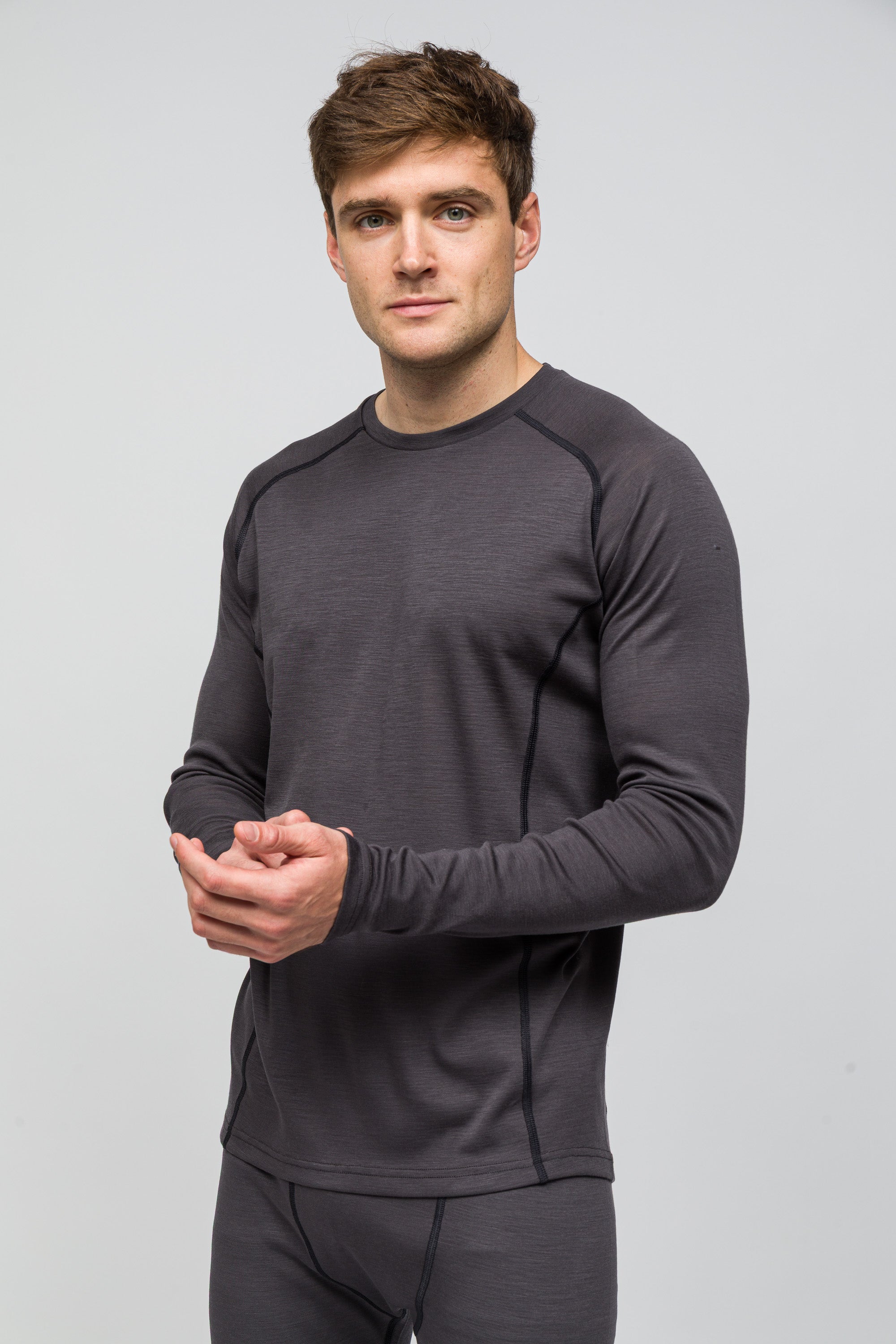 Thermawool %100 Merino Yünü Termal İÇlik Üst 195 Gr - Antrasit