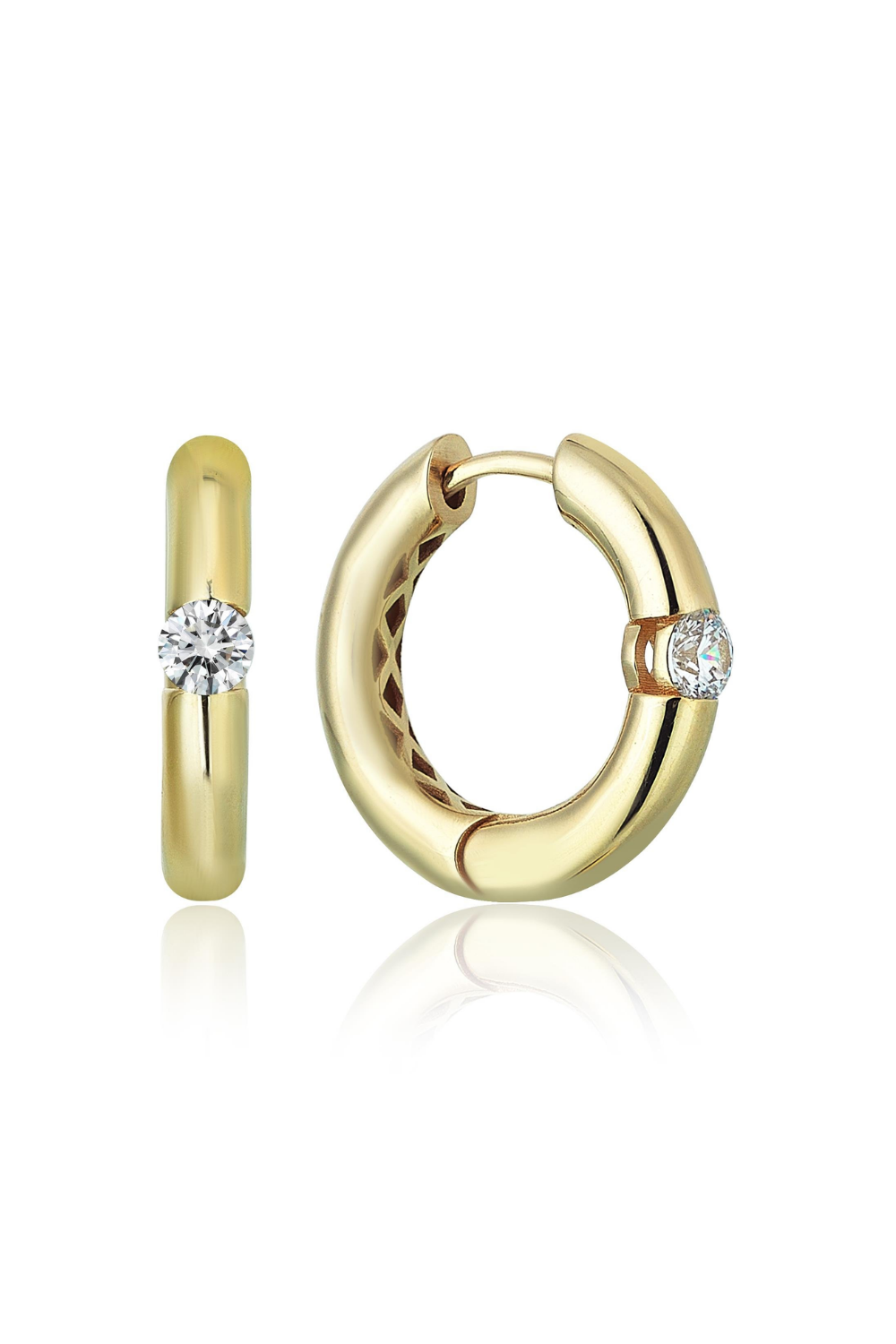 Odda75-14 Ayar New Cycle Altın Küpe-Küpe-1-Milagron.com