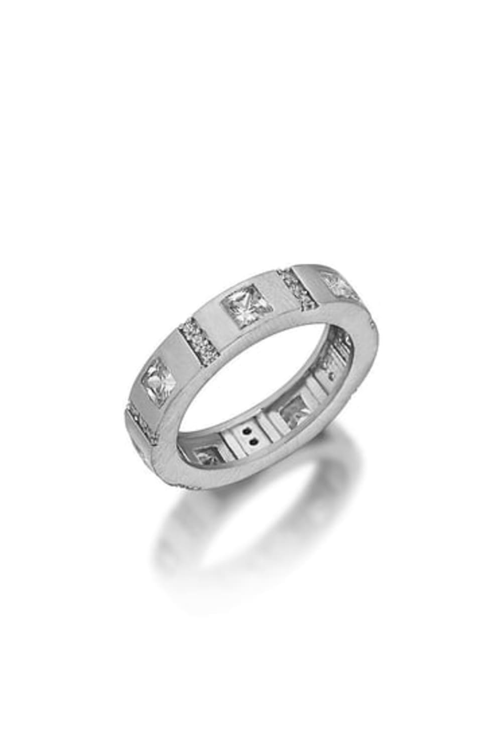 Odda75-Altın Kaplama 925 Ayar Gümüş Karo Yüzük-Yüzük-1-Milagron.com