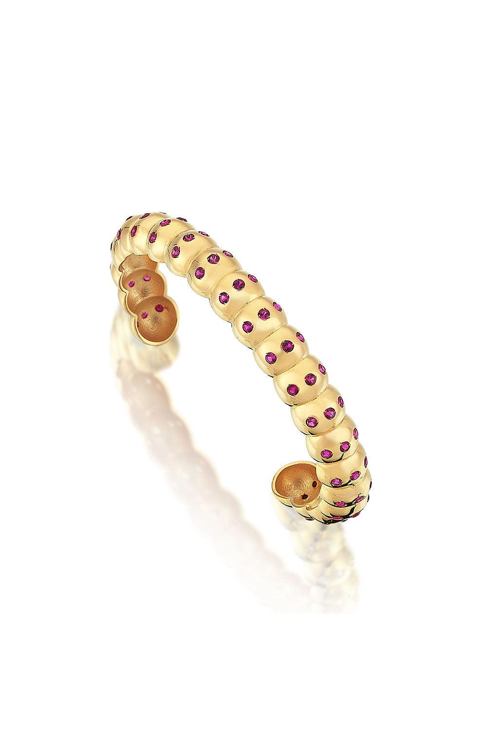 Odda75-Altın Kaplama Füreya Bilezik Pembe-Bileklik-1-Milagron.com