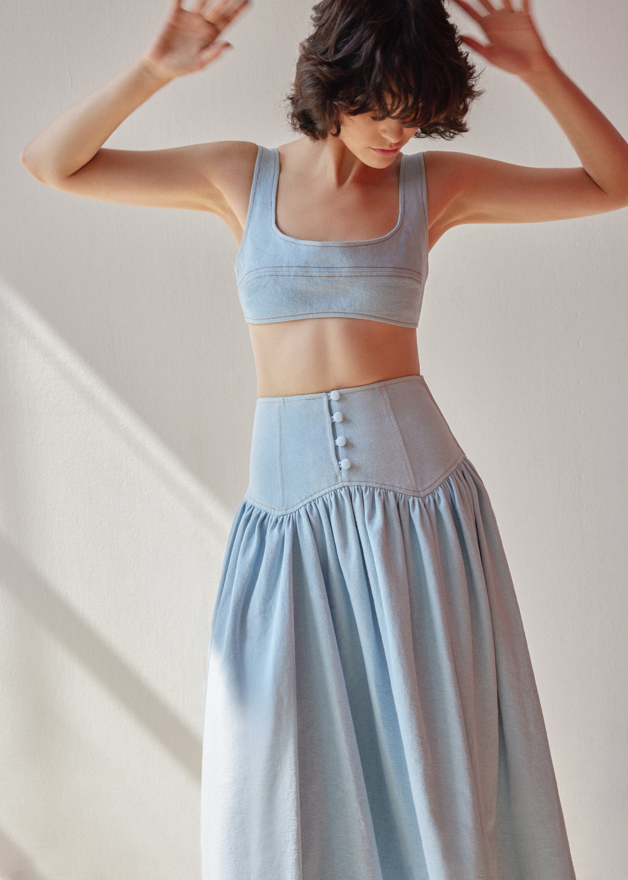 Oh Seven Days-Abby Bralette Light Blue-1-Milagron.com