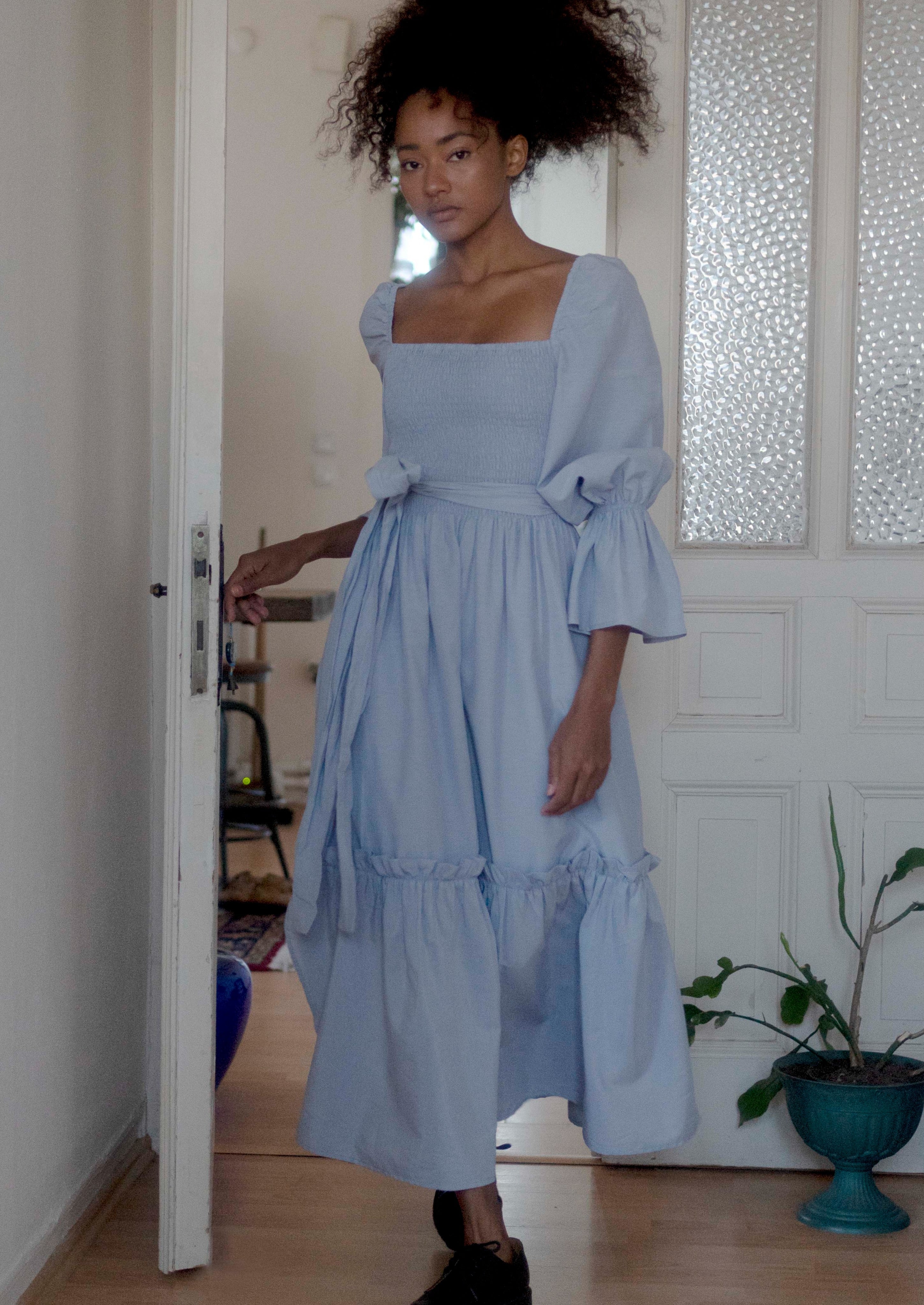 Oh Seven Days-Bailey Reversible Dress Periwinkle-2-Milagron.com