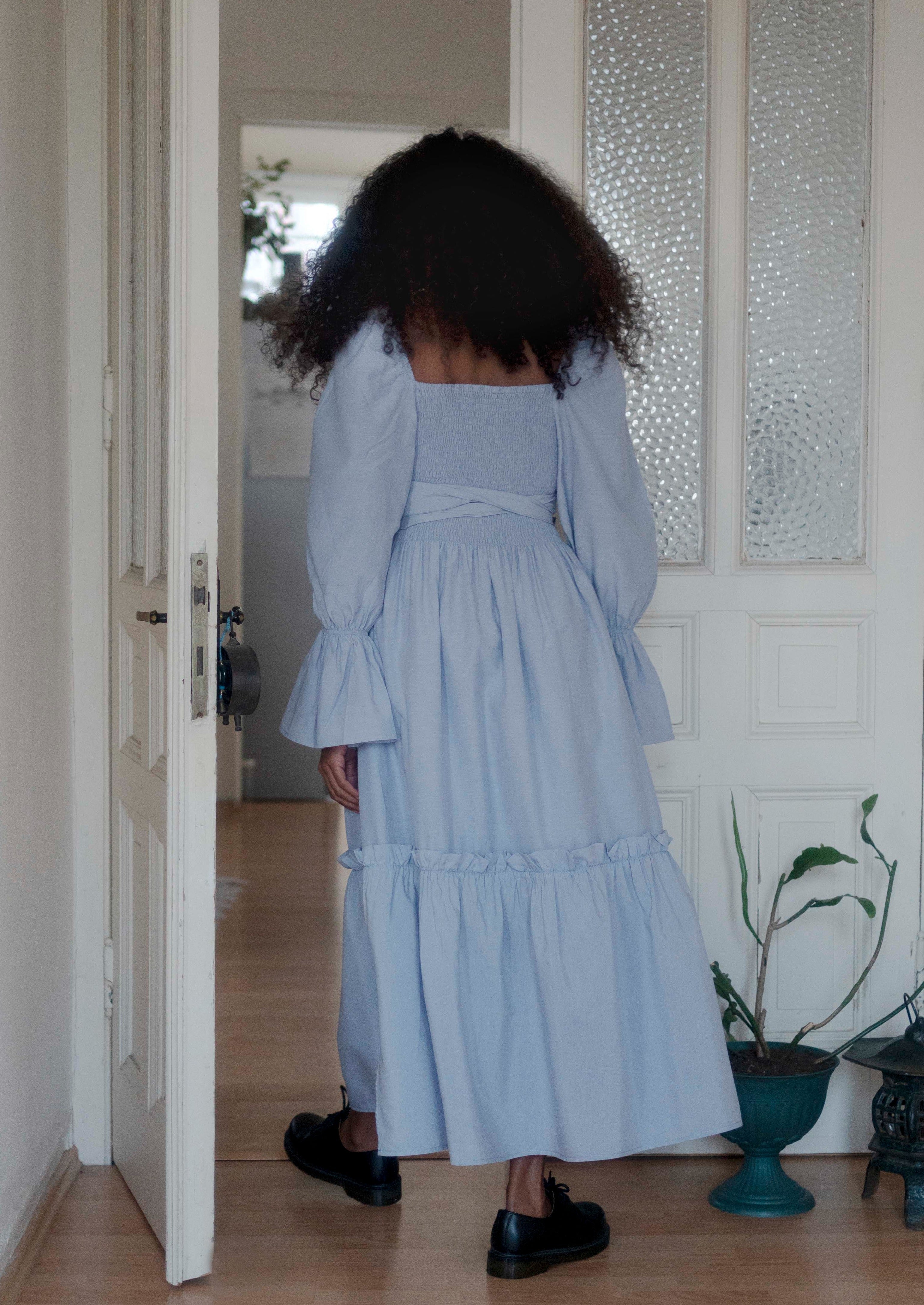 Oh Seven Days-Bailey Reversible Dress Periwinkle-3-Milagron.com