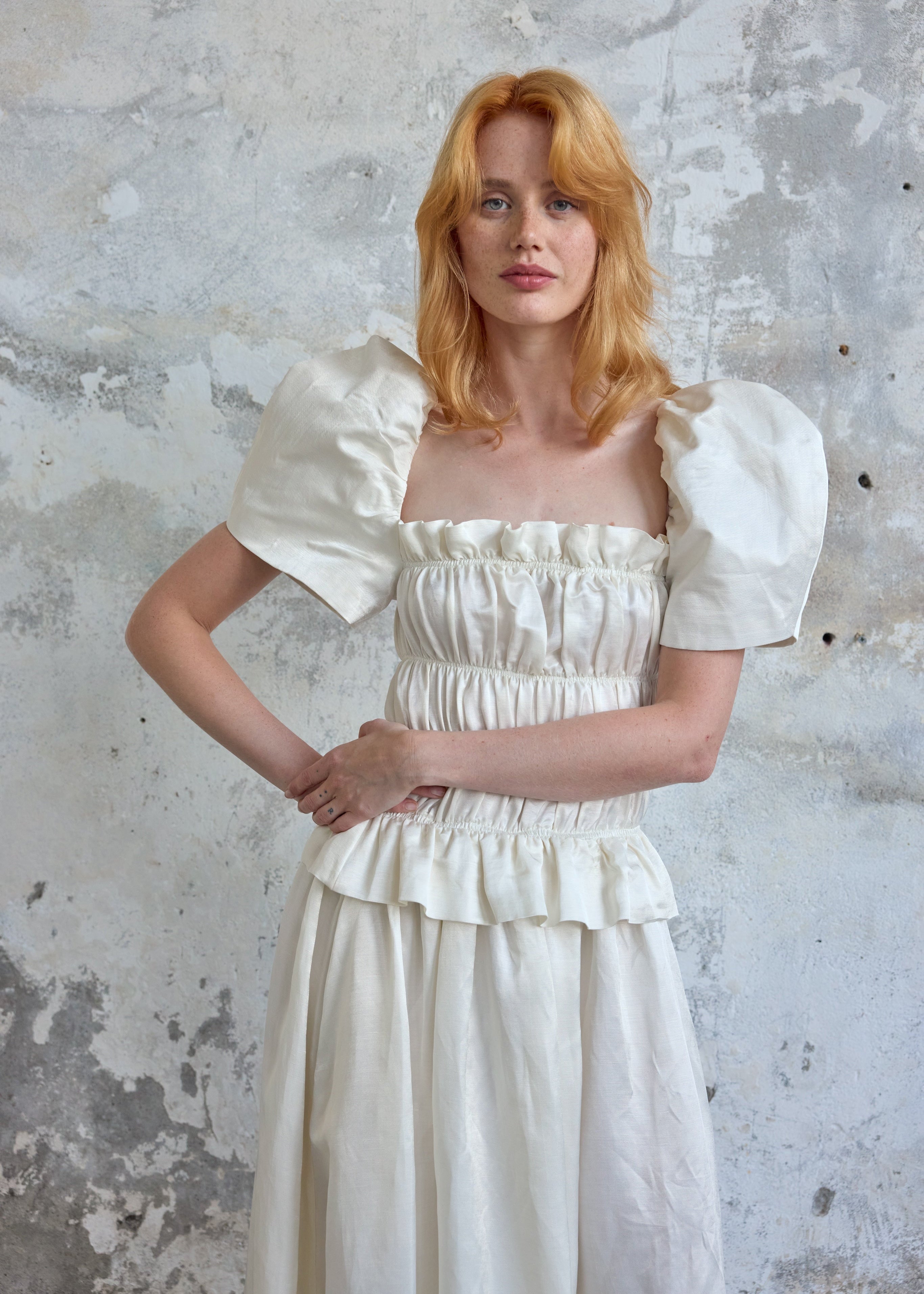 Belle Dress - White