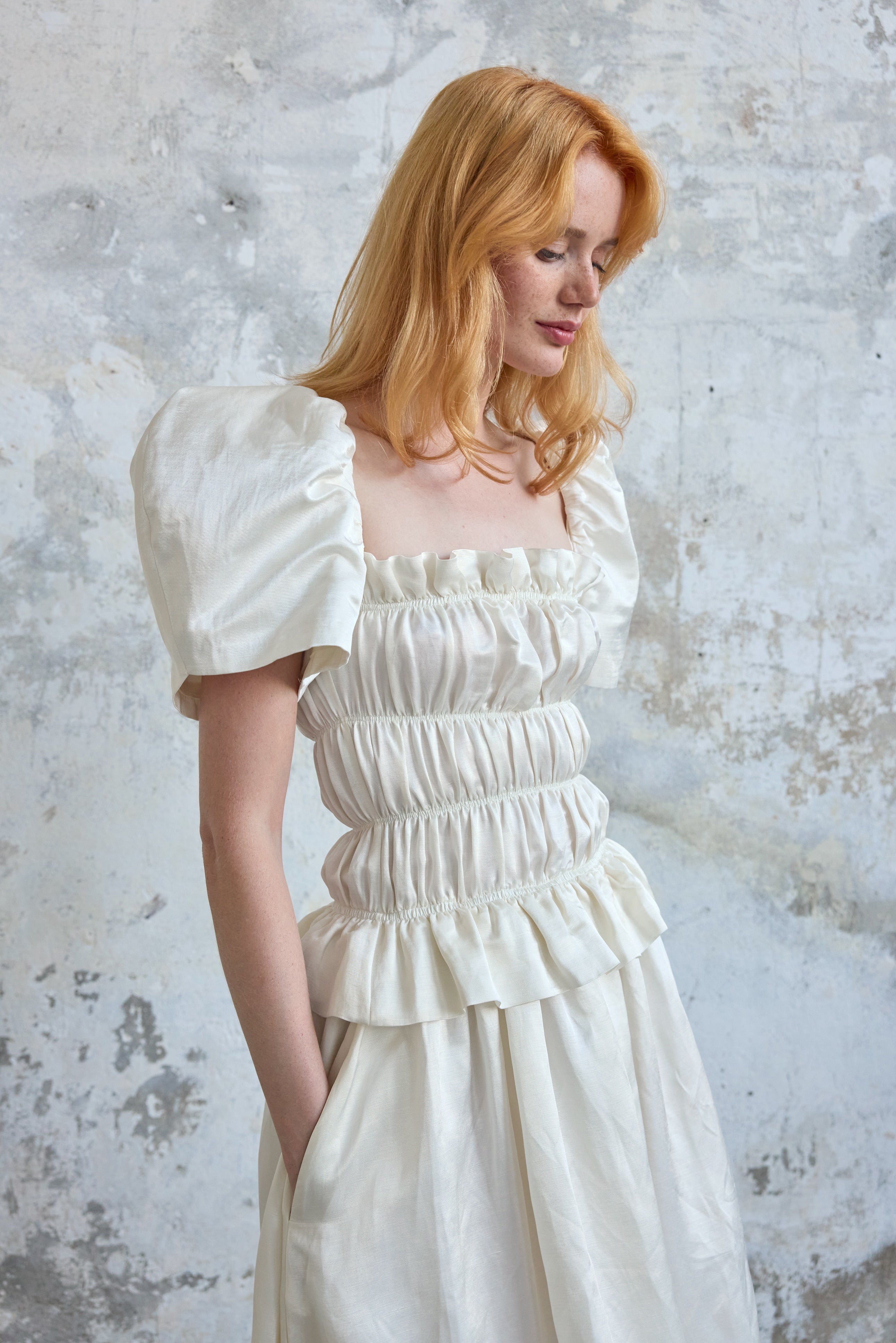 Belle Dress - White