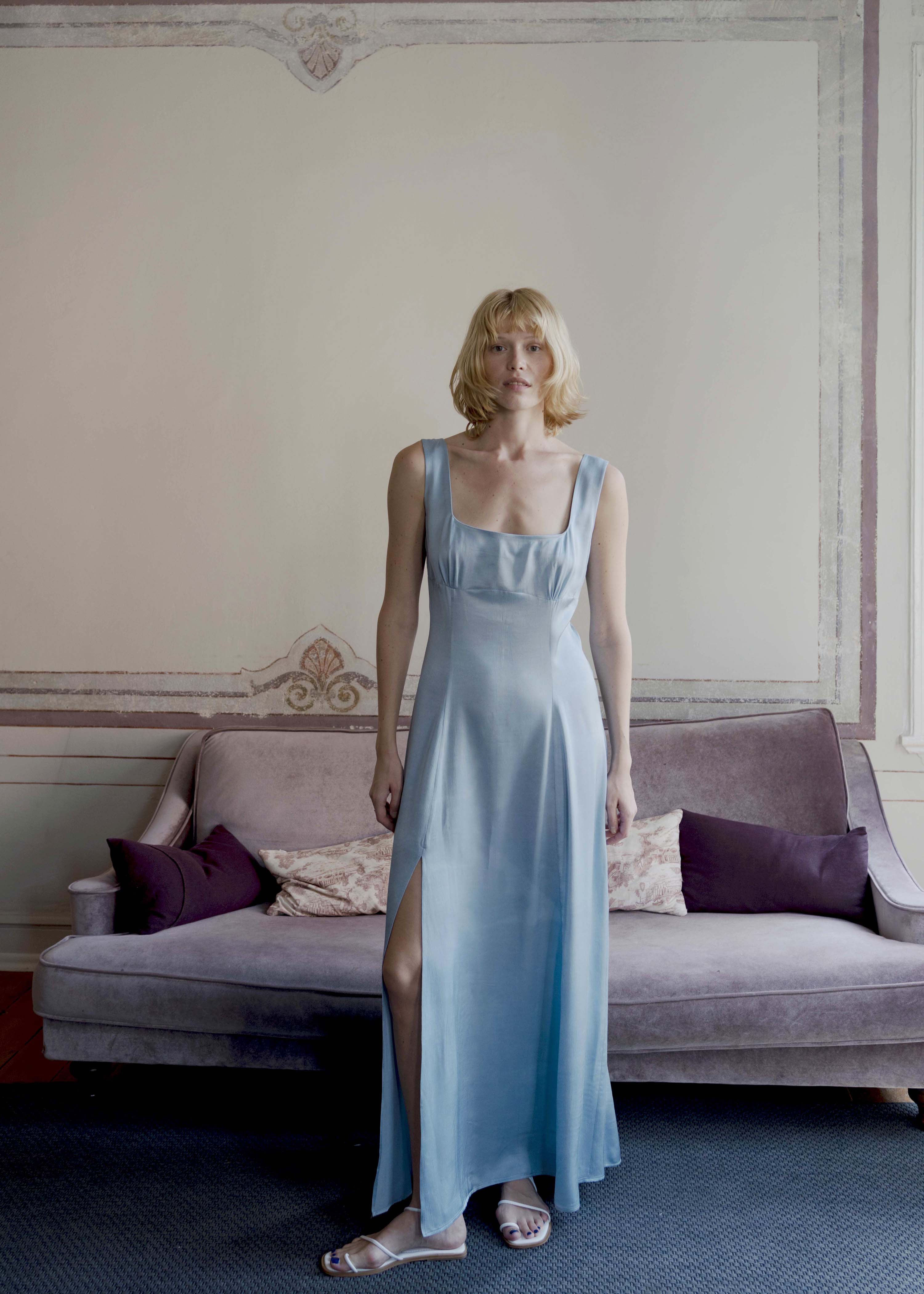 Oh Seven Days-Caroline Dress Blue-1-Milagron.com