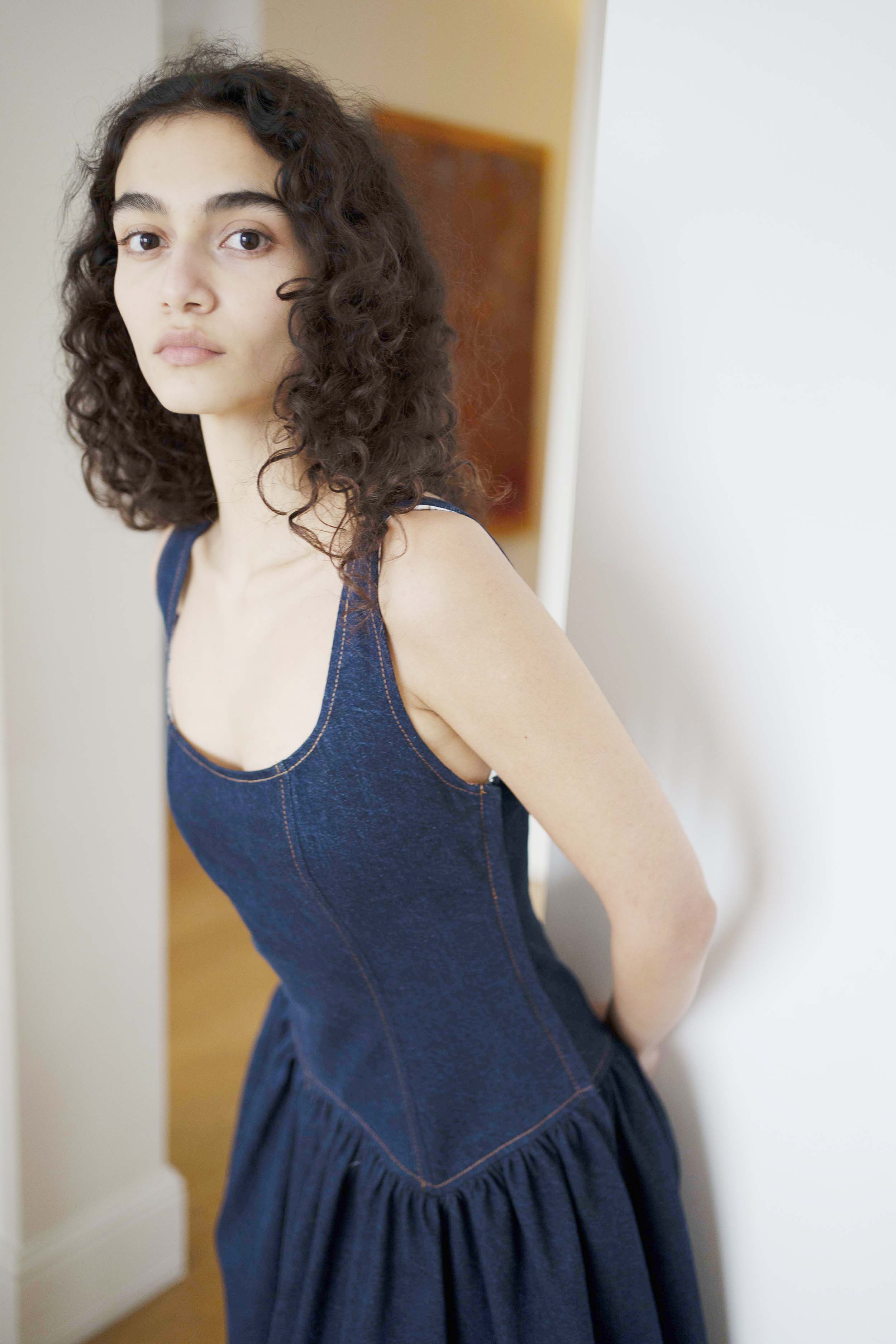 Oh Seven Days-Danielle Dress Dark Denim-6-Milagron.com