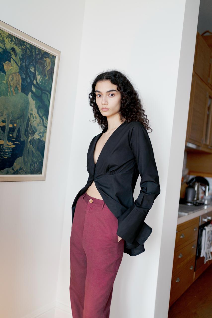 Oh Seven Days-Demi Blouse Black-2-Milagron.com