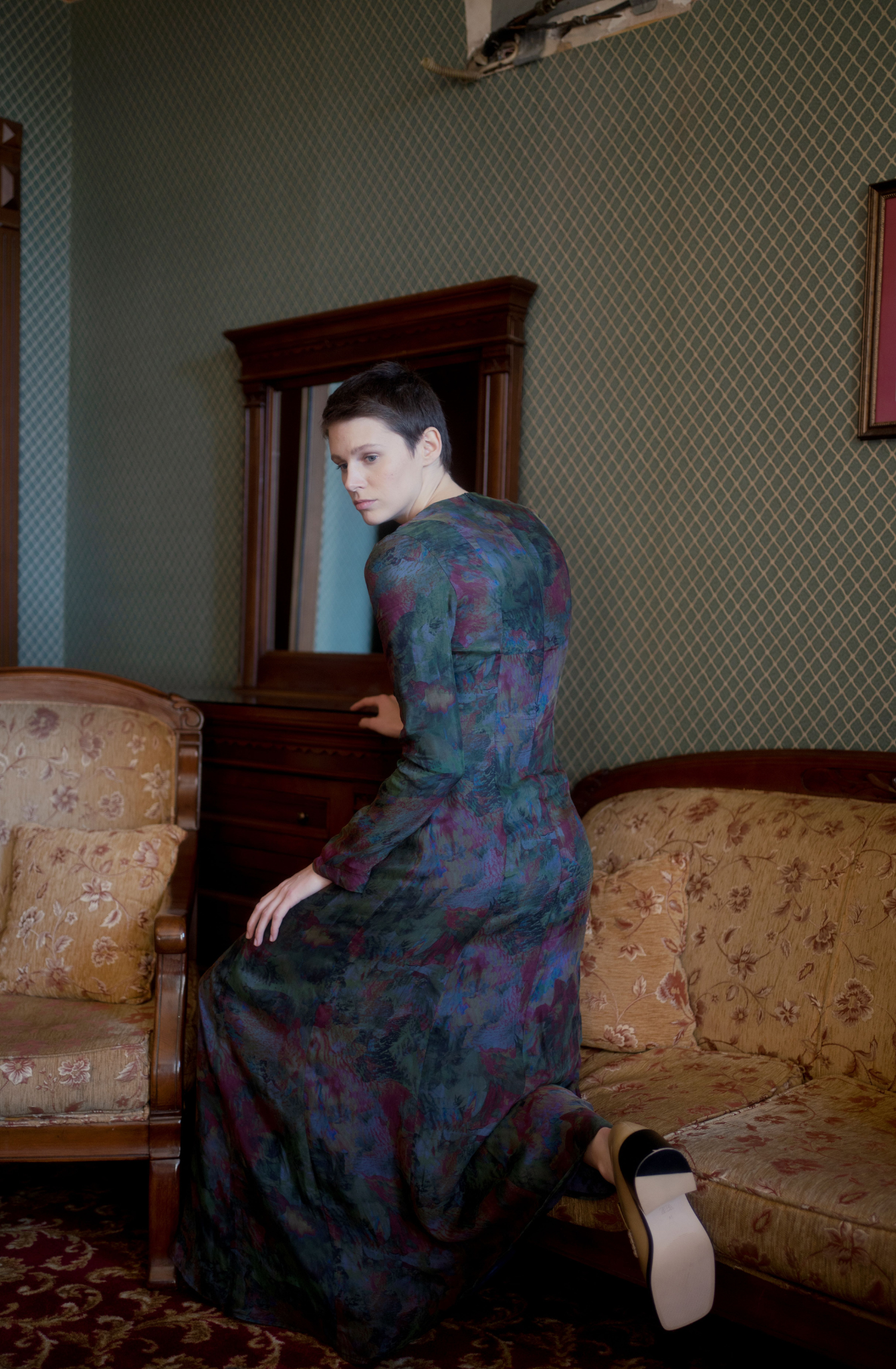 Desiree Dress - Swirl Print
