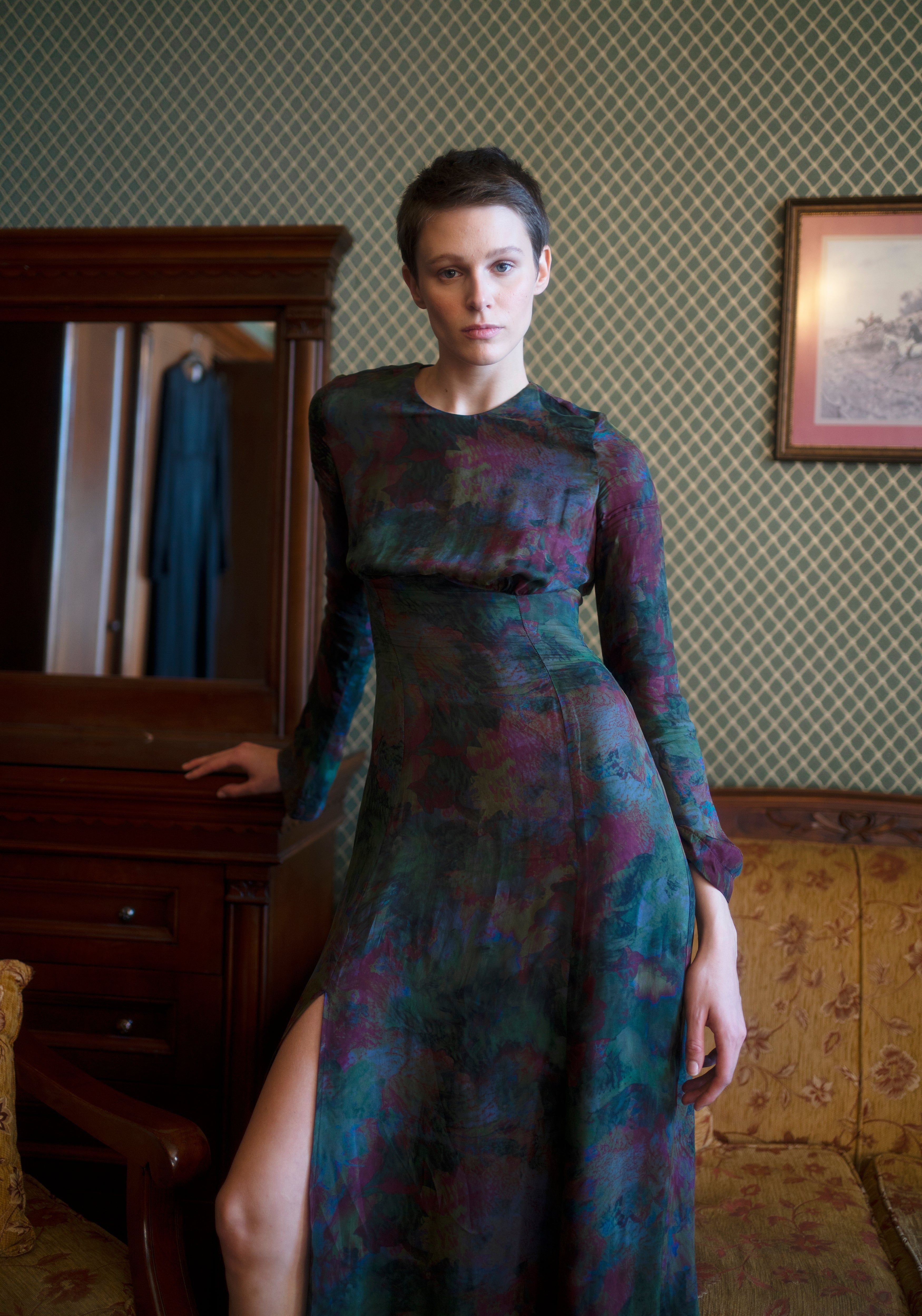 Desiree Dress - Swirl Print