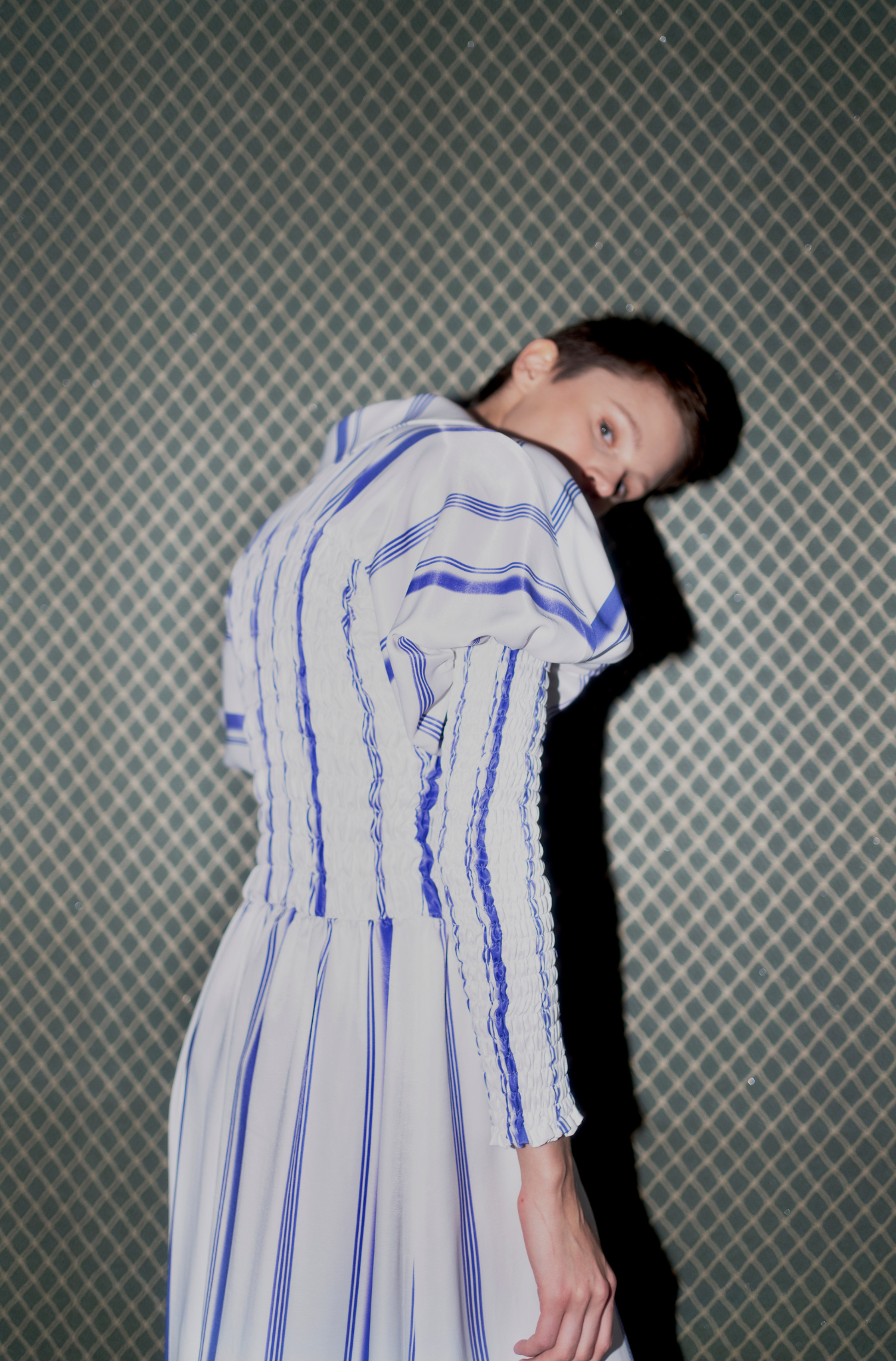 Oh Seven Days-Eloise Dress Blue Striped-Dresses-6-Milagron.com