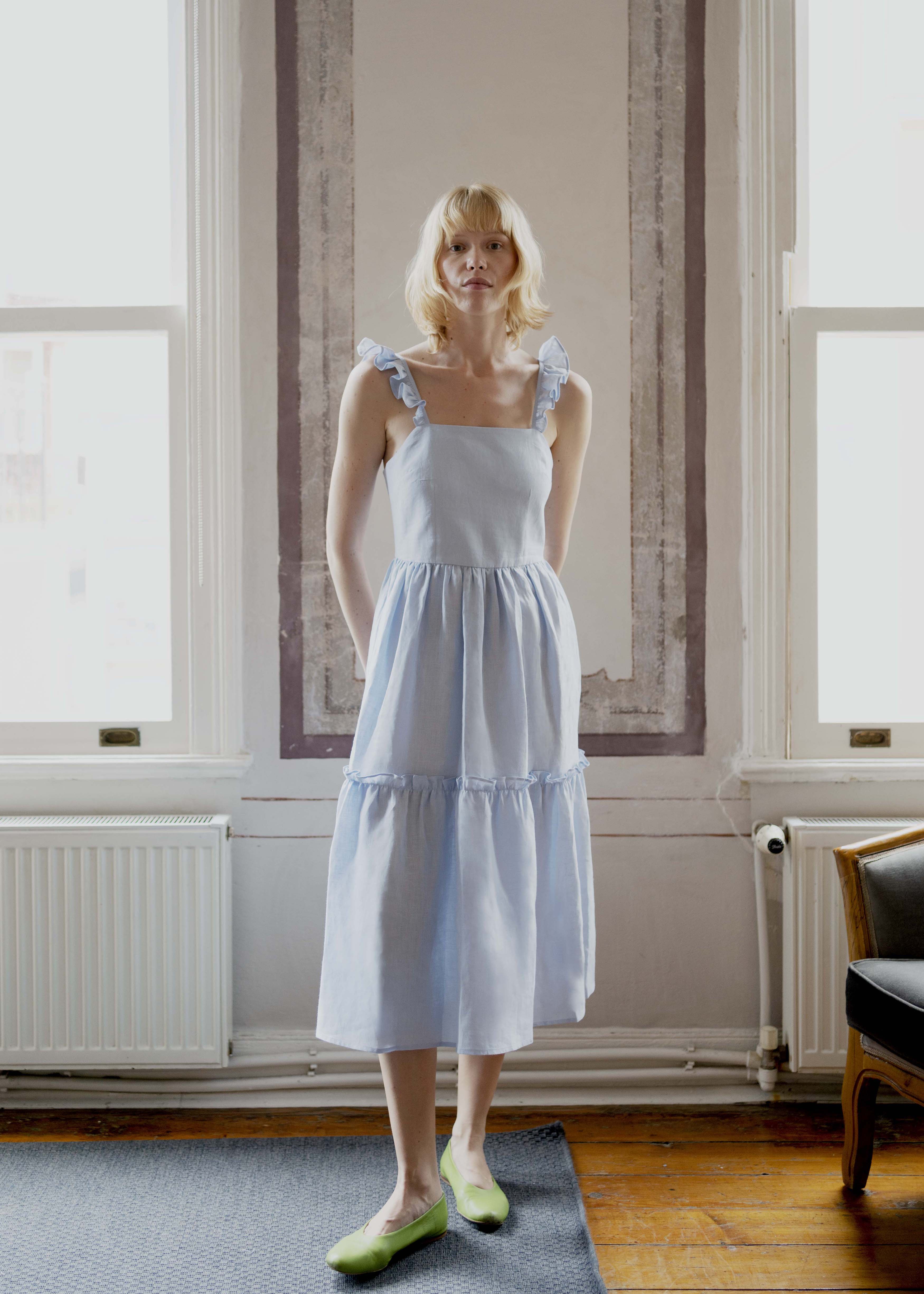 Oh Seven Days-Holly Dress 2.0 Blue-1-Milagron.com