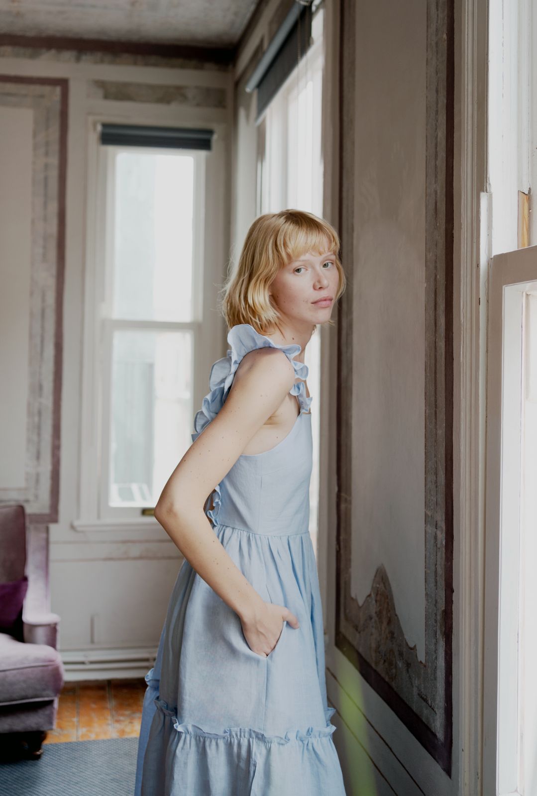 Oh Seven Days-Holly Dress 2.0 Blue-3-Milagron.com