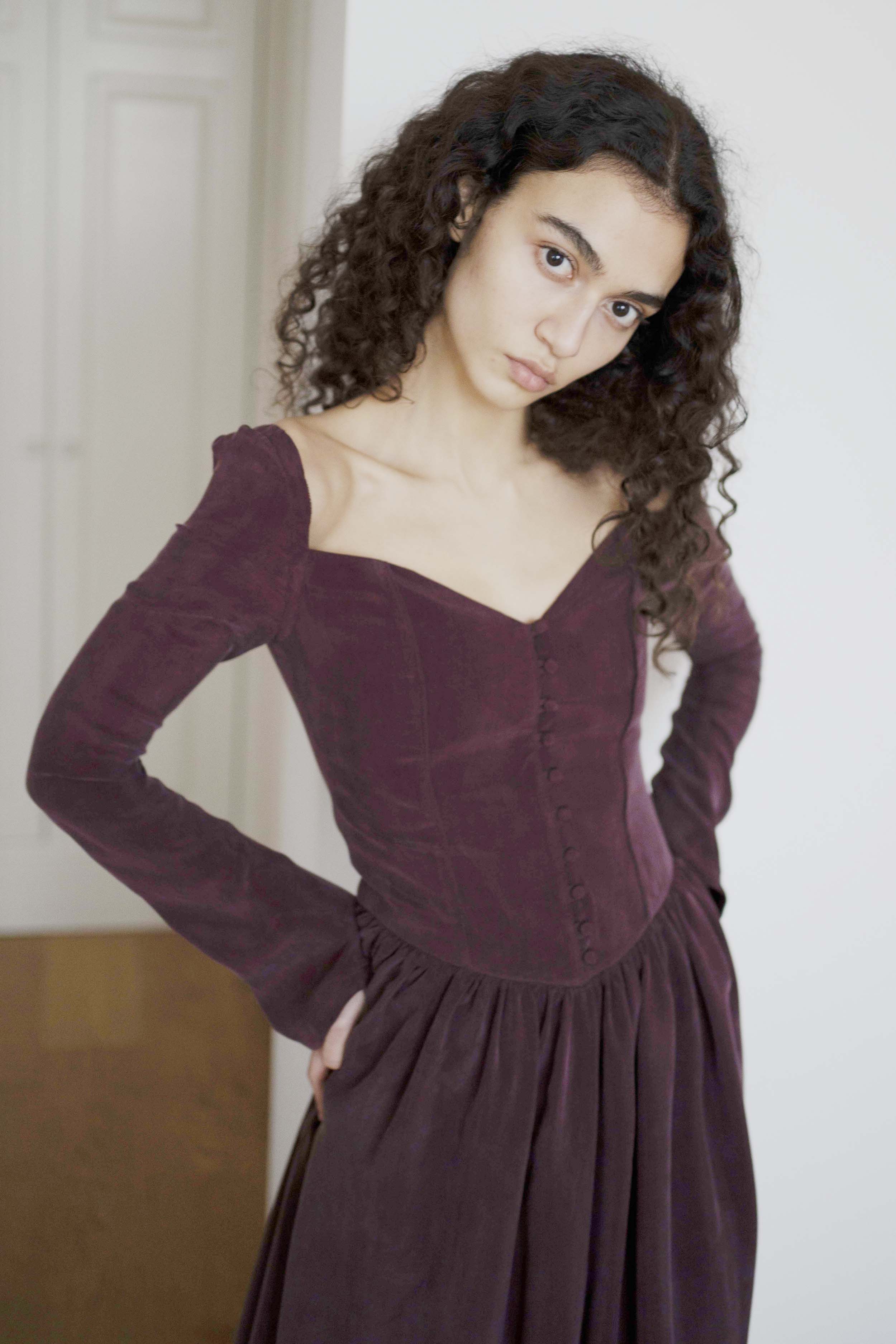 Oh Seven Days-Jessa Dress Burgundy-7-Milagron.com