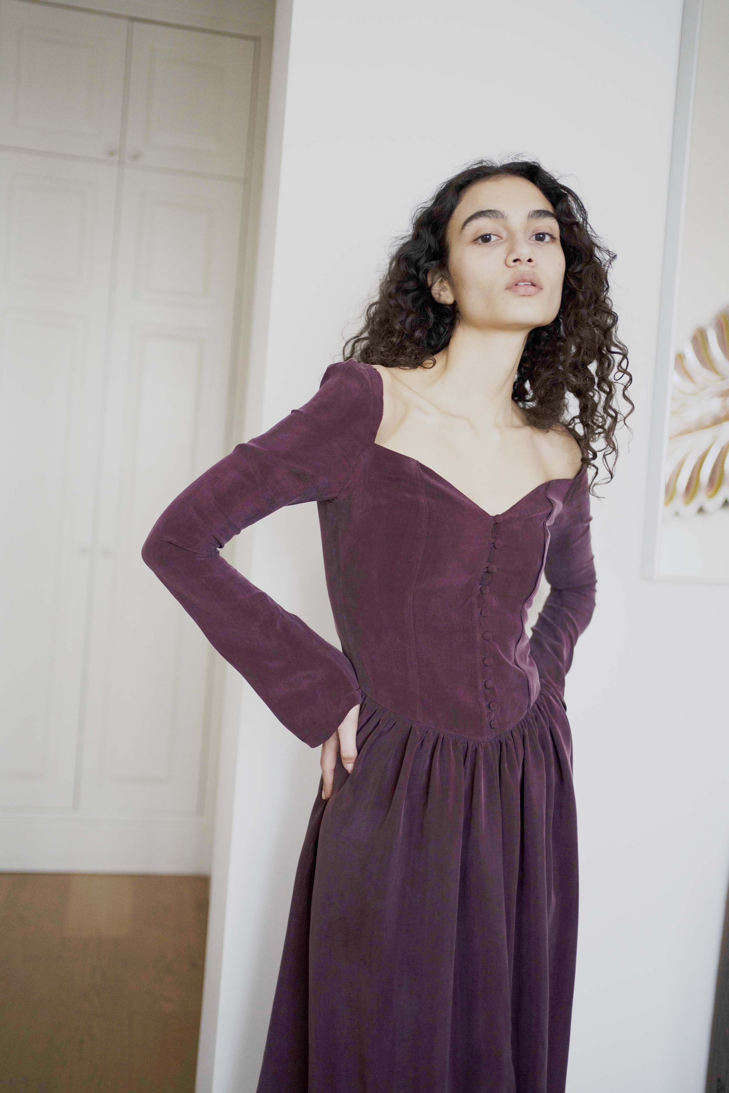 Oh Seven Days-Jessa Dress Burgundy-8-Milagron.com