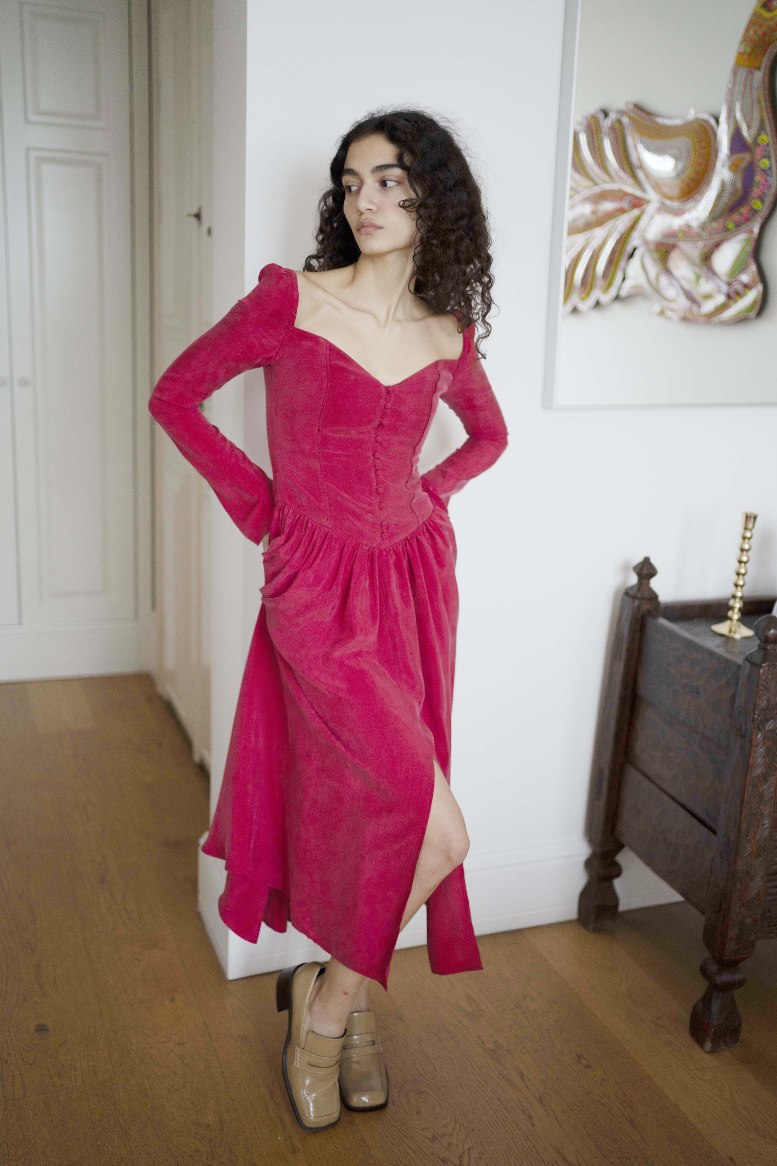 Oh Seven Days-Jessa Dress Ruby-10-Milagron.com