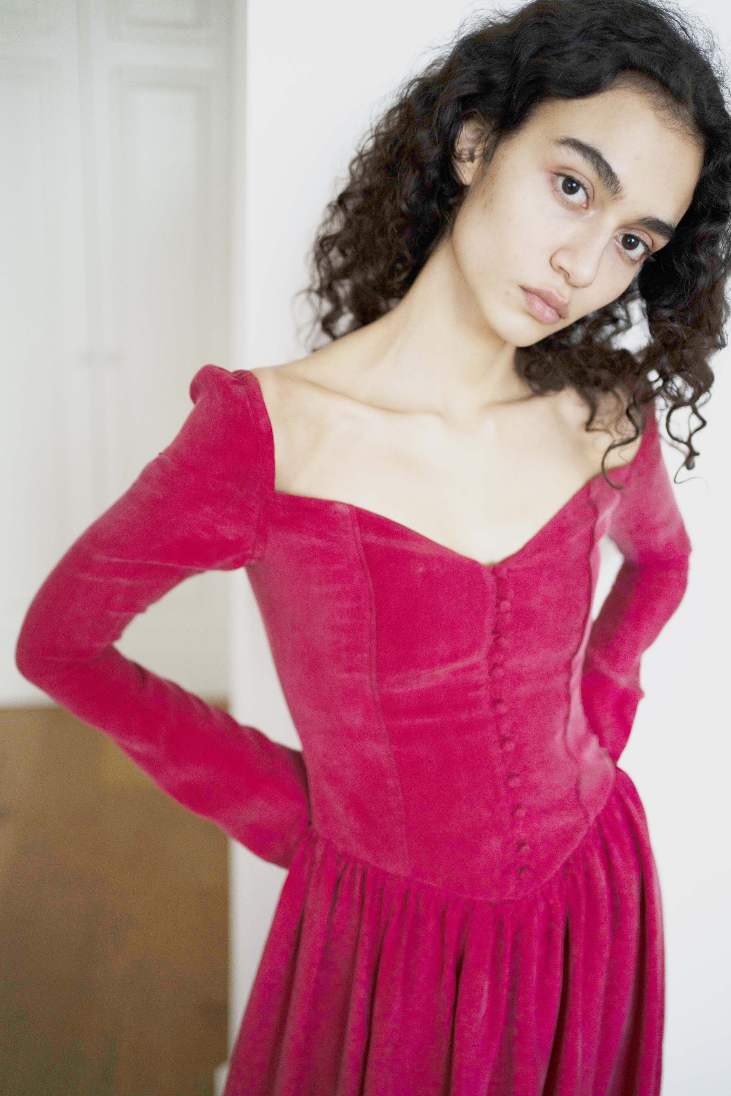 Oh Seven Days-Jessa Dress Ruby-7-Milagron.com