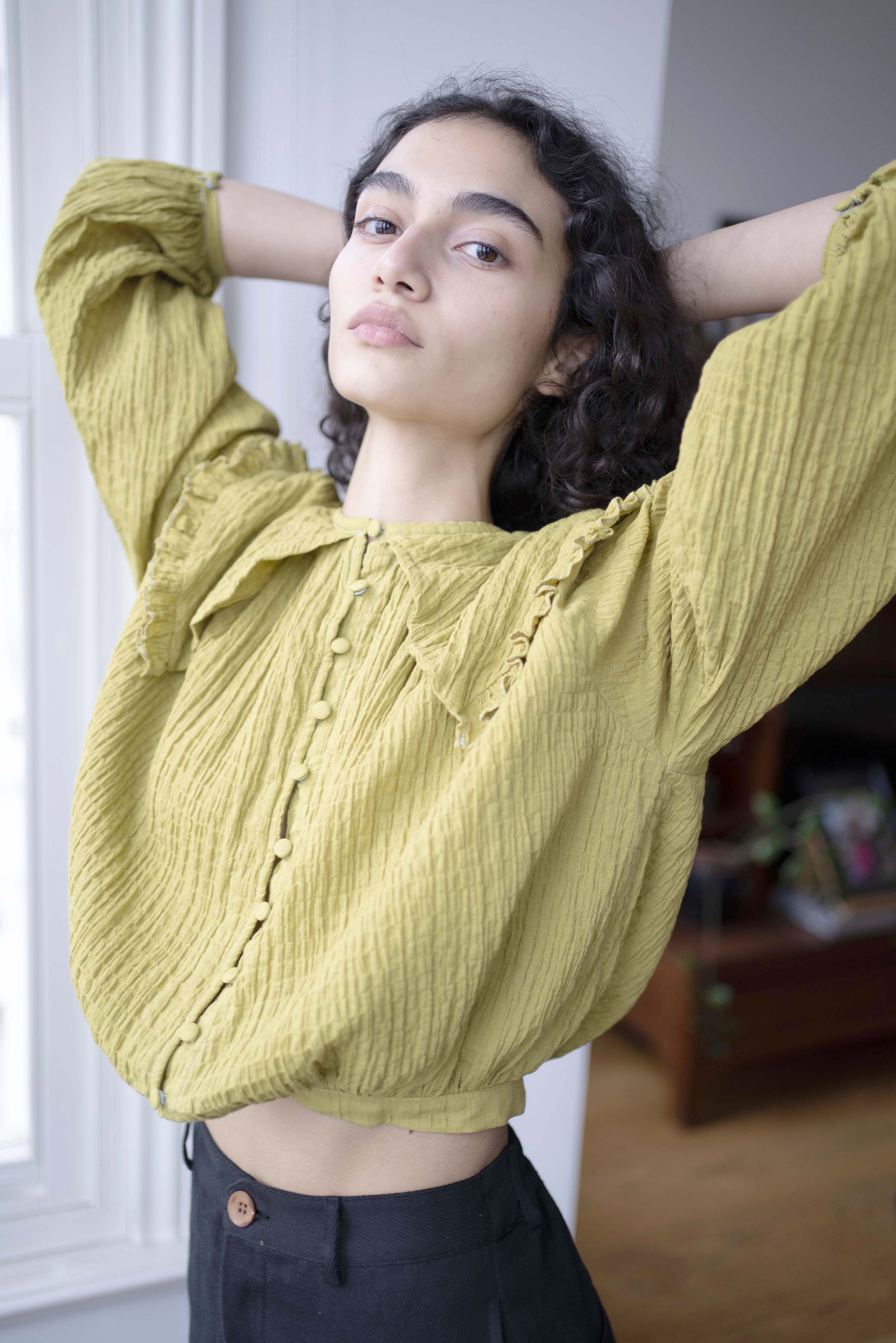 Oh Seven Days-Juliet Top Olive-2-Milagron.com