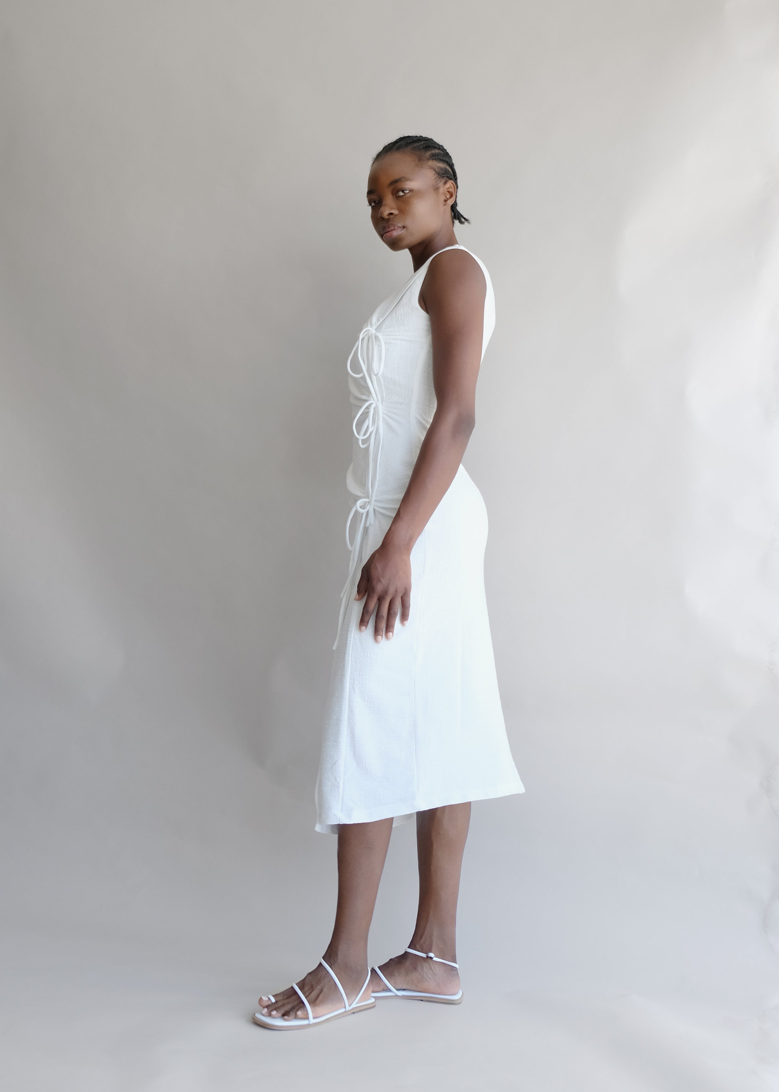 Oh Seven Days-Margaret Tie Midi Dress-5-Milagron.com