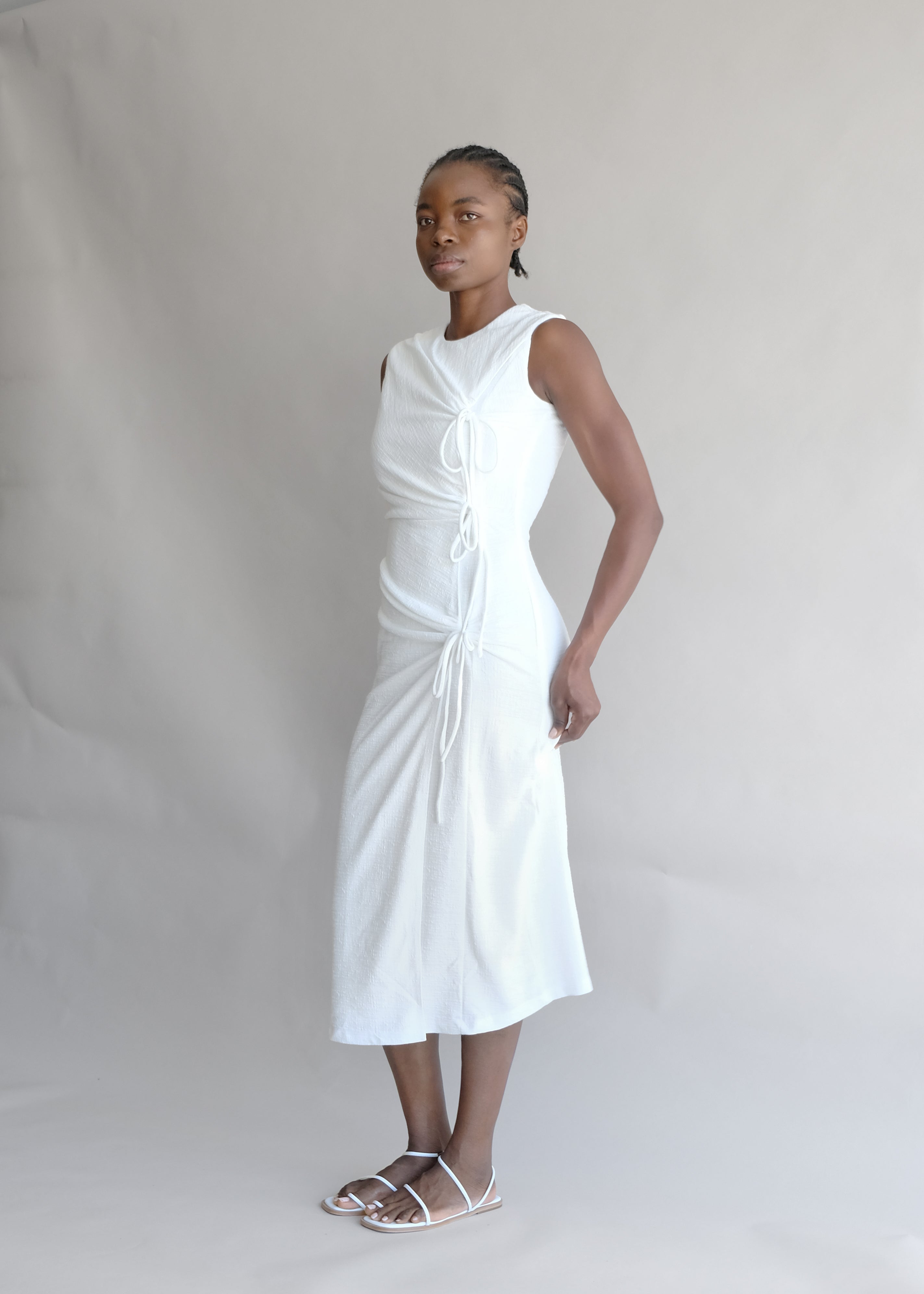 Oh Seven Days-Margaret Tie Midi Dress-6-Milagron.com