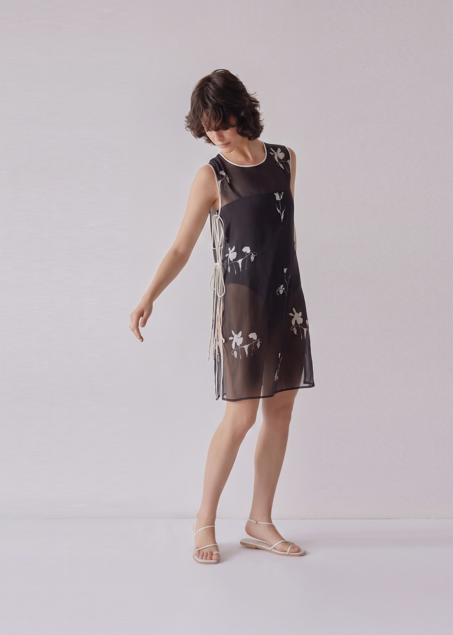 Maya Tunic Mini Dress - White