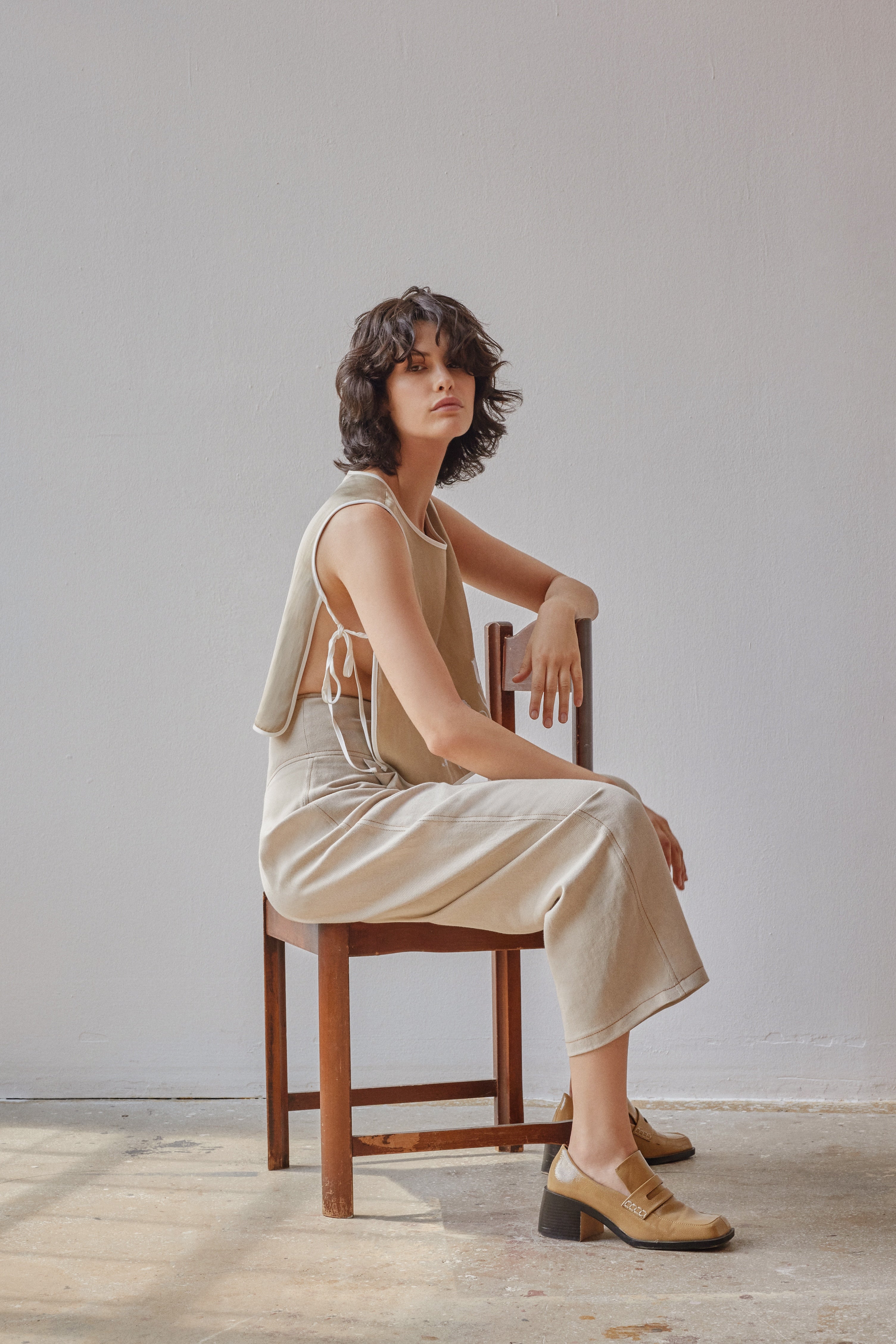 Oh Seven Days-Maya Vest Top Beige-4-Milagron.com