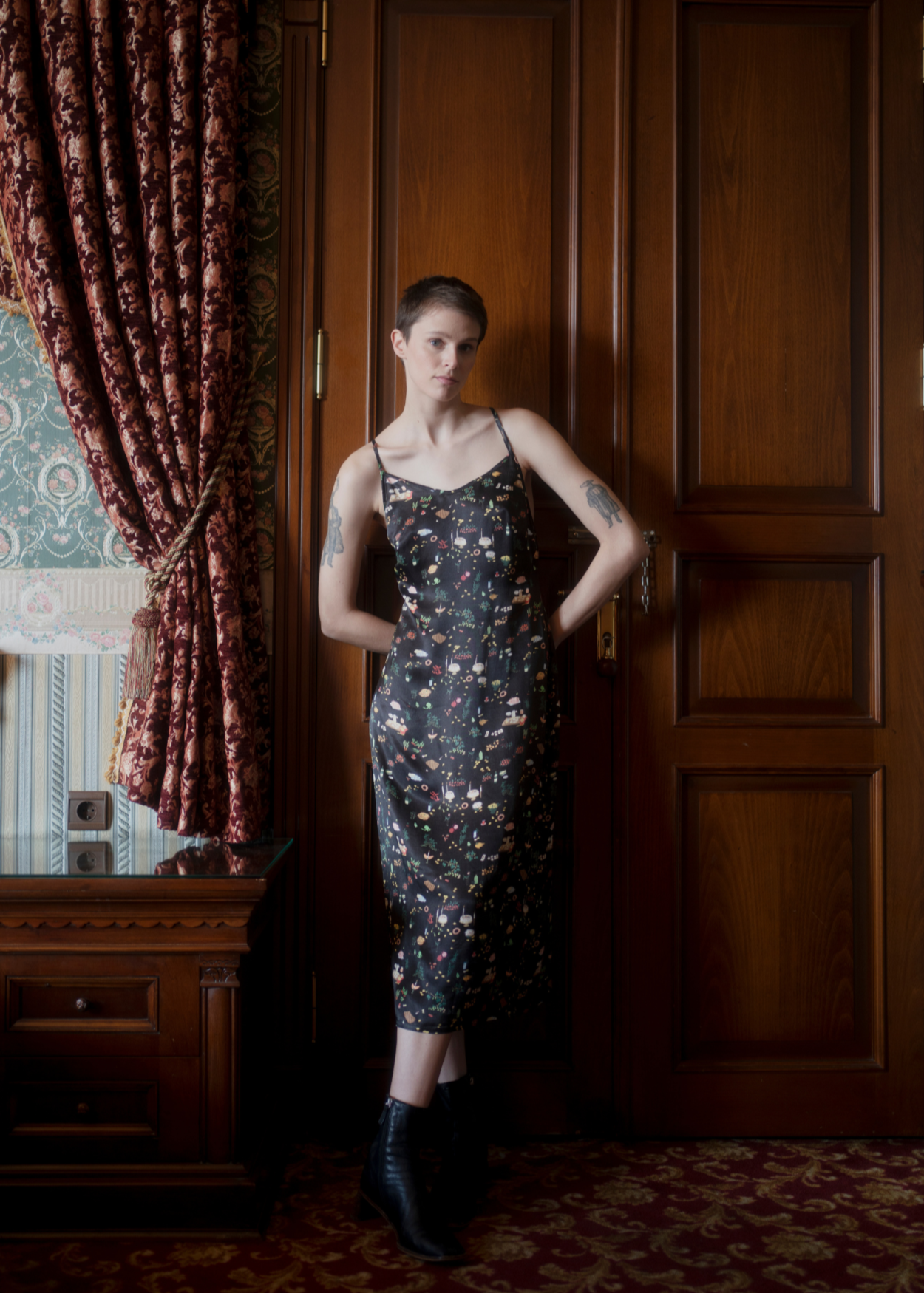 Oh Seven Days-Phoebe Dress Picnic Print-Dress-1-Milagron.com