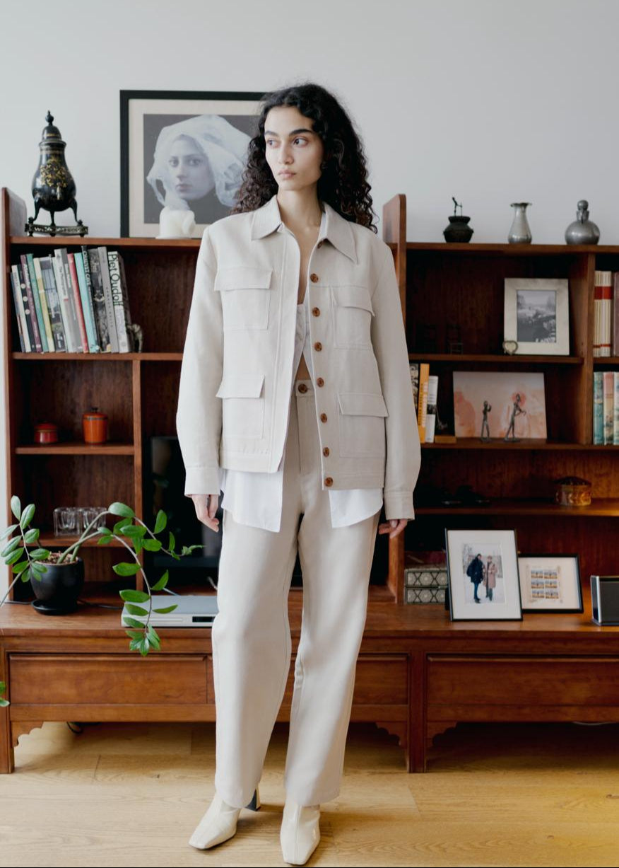 Oh Seven Days-Pick Pocket Jacket Beige-1-Milagron.com