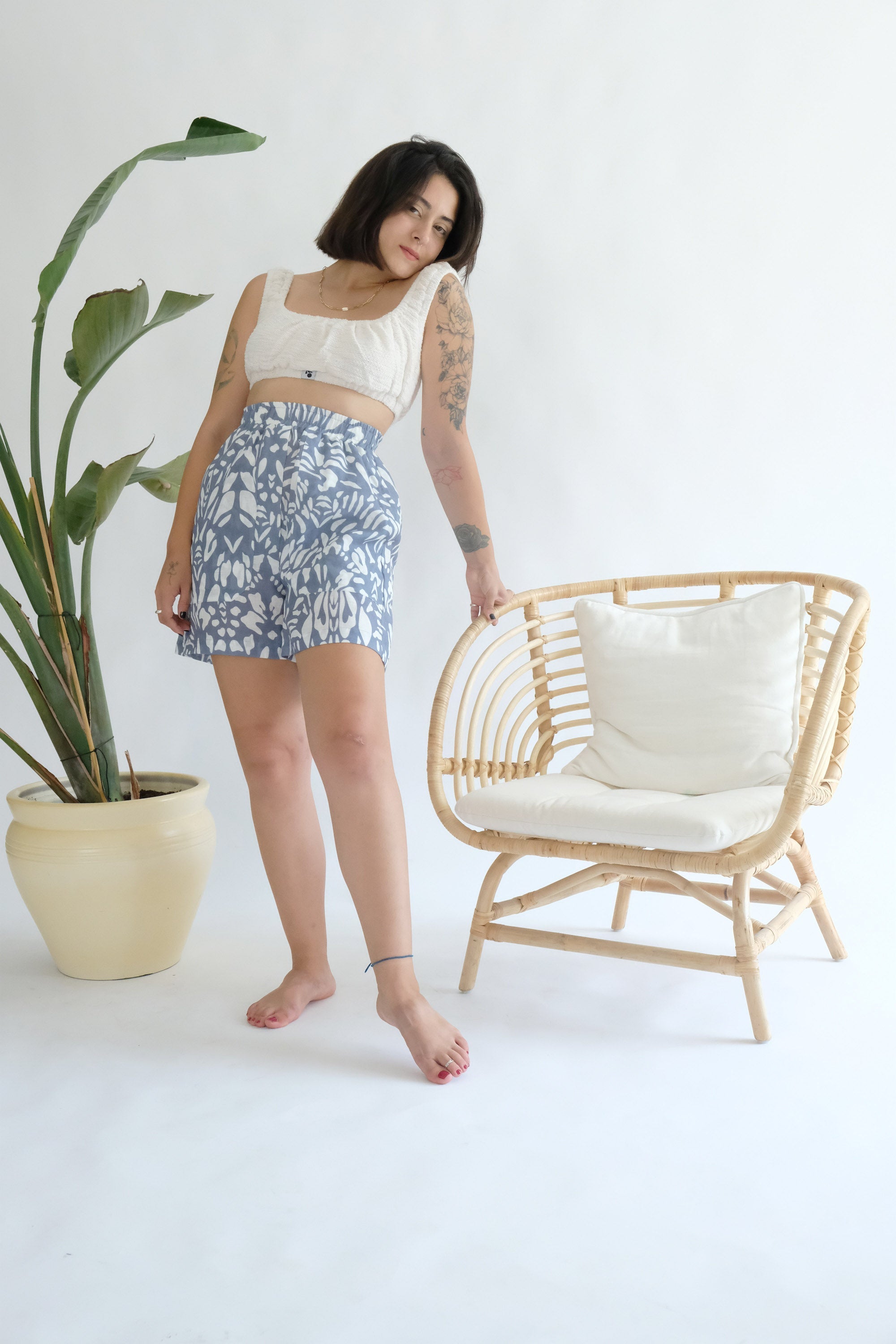 Oh Seven Days-Rosa Boxer Shorts-Bottoms-4-Milagron.com