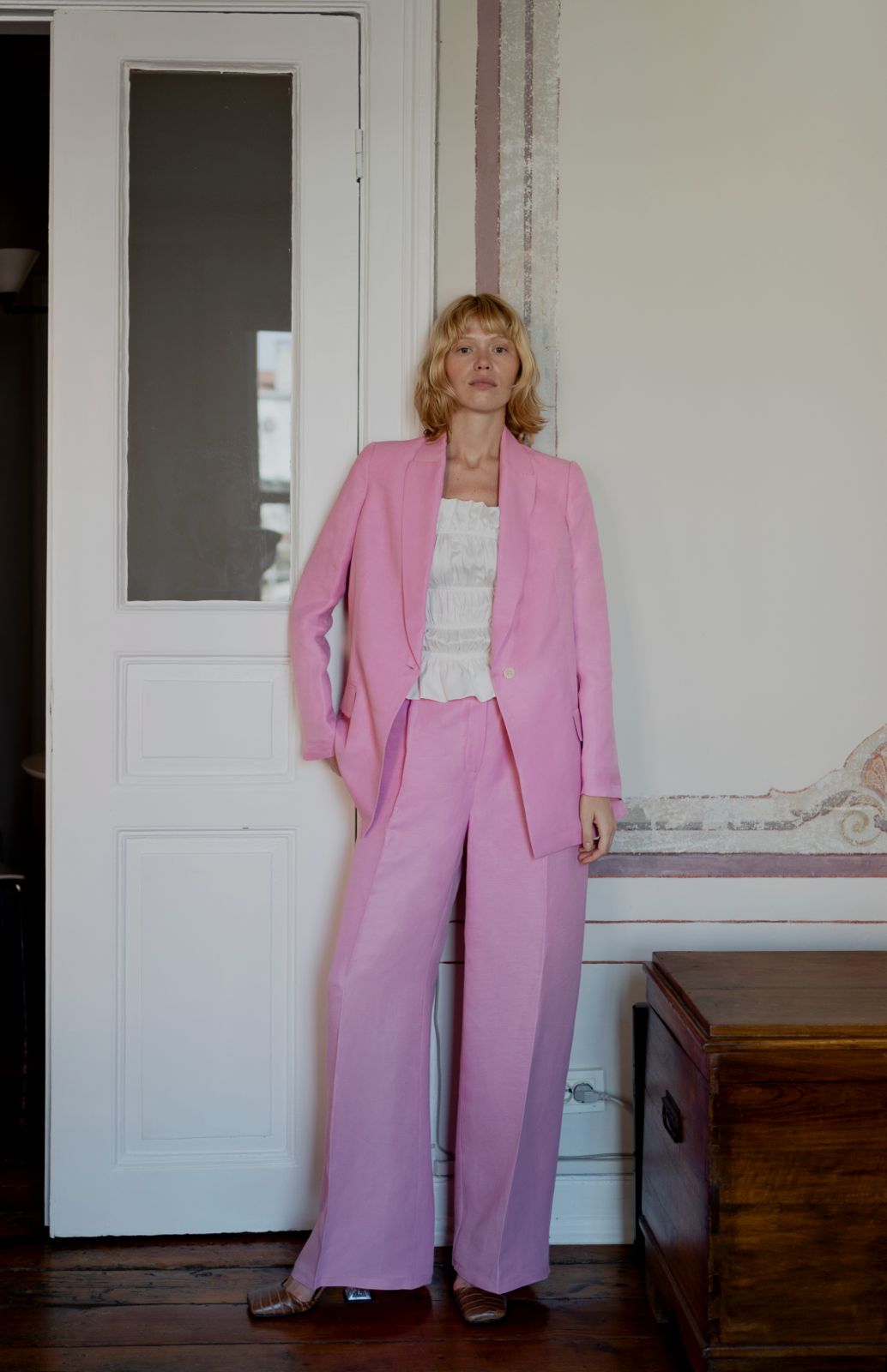Oh Seven Days-Seven Suit Blazer Pink-4-Milagron.com