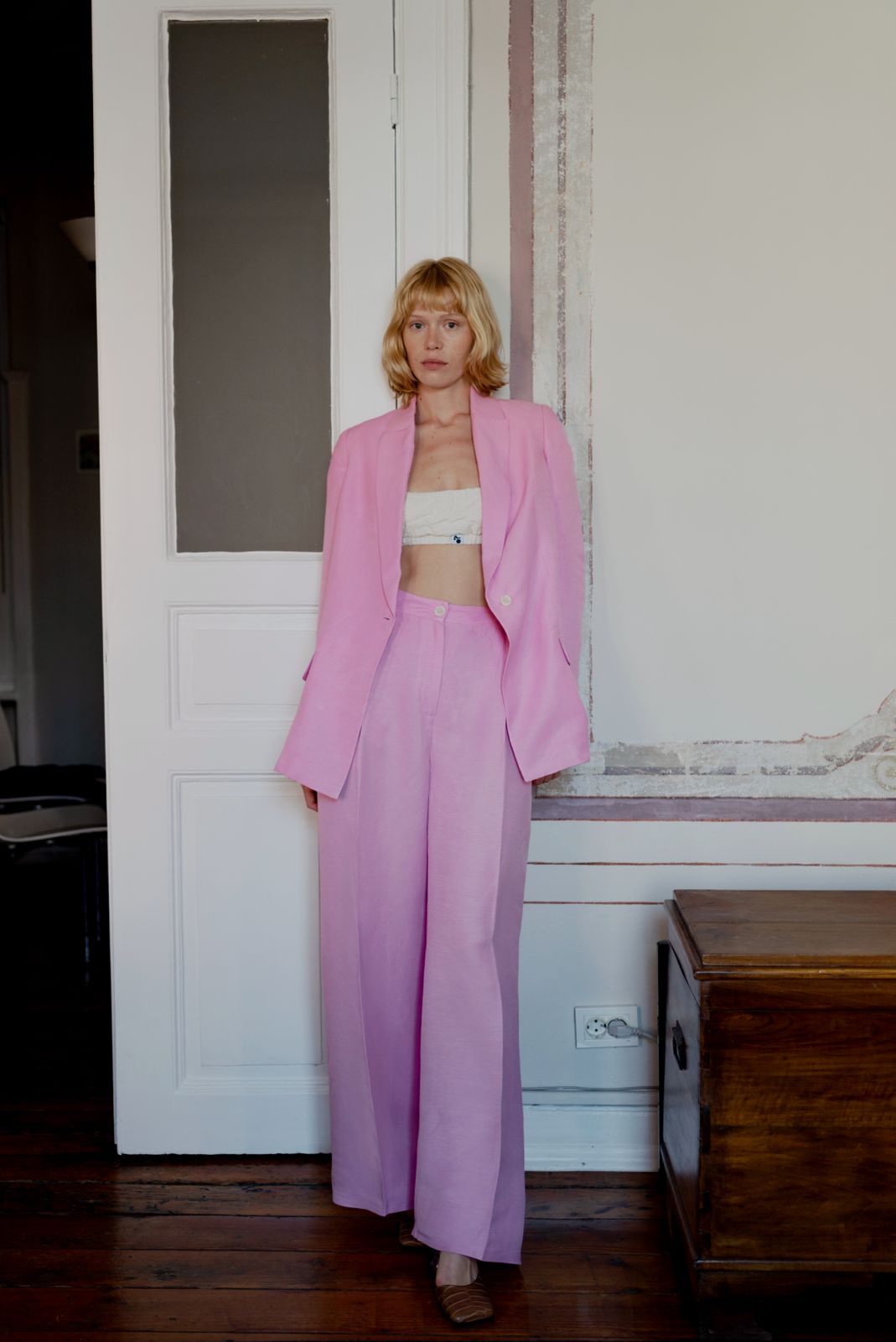 Oh Seven Days-Seven Suit Blazer Pink-5-Milagron.com