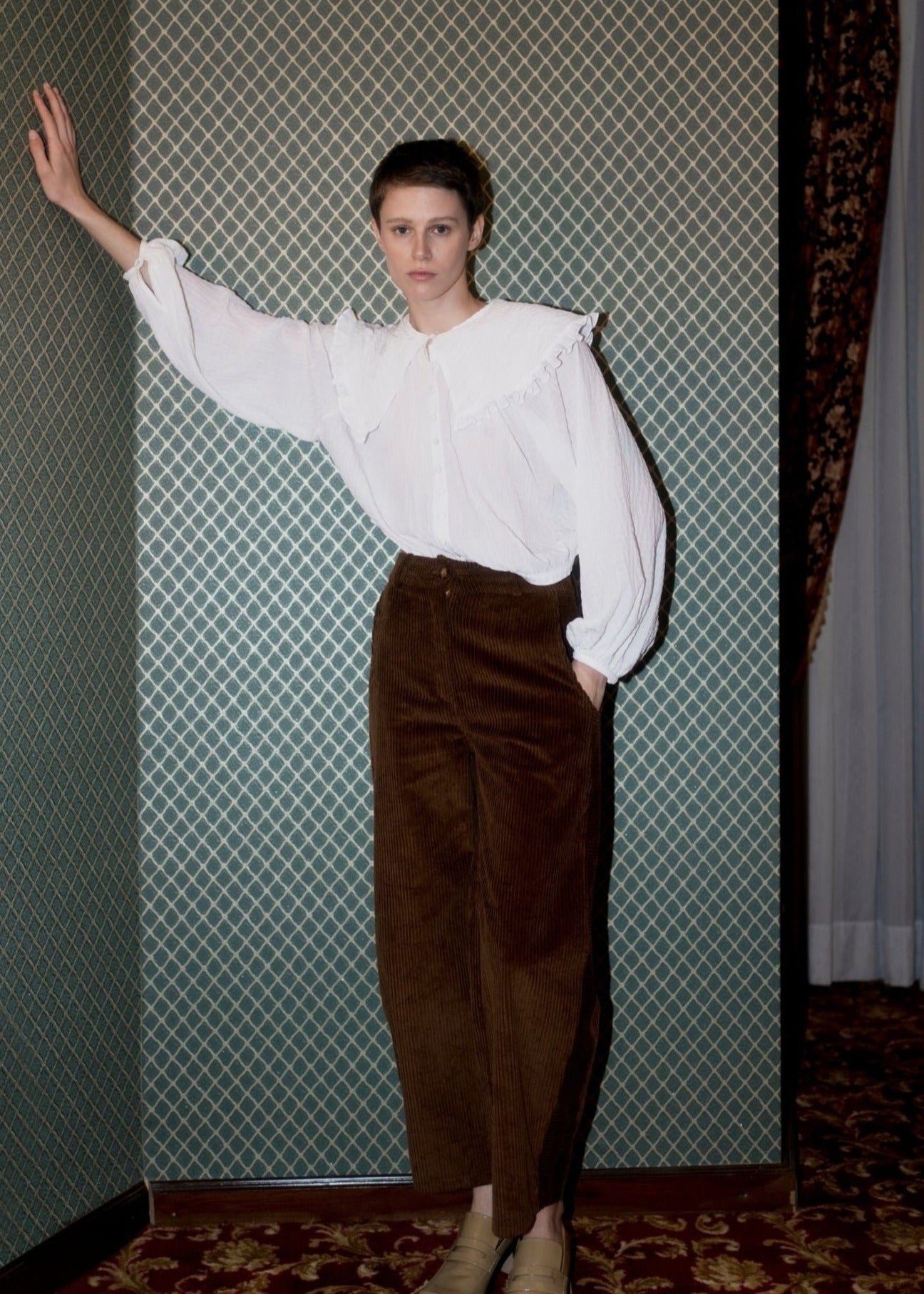 Oh Seven Days-Side Kick Trousers Copper-Bottoms-1-Milagron.com