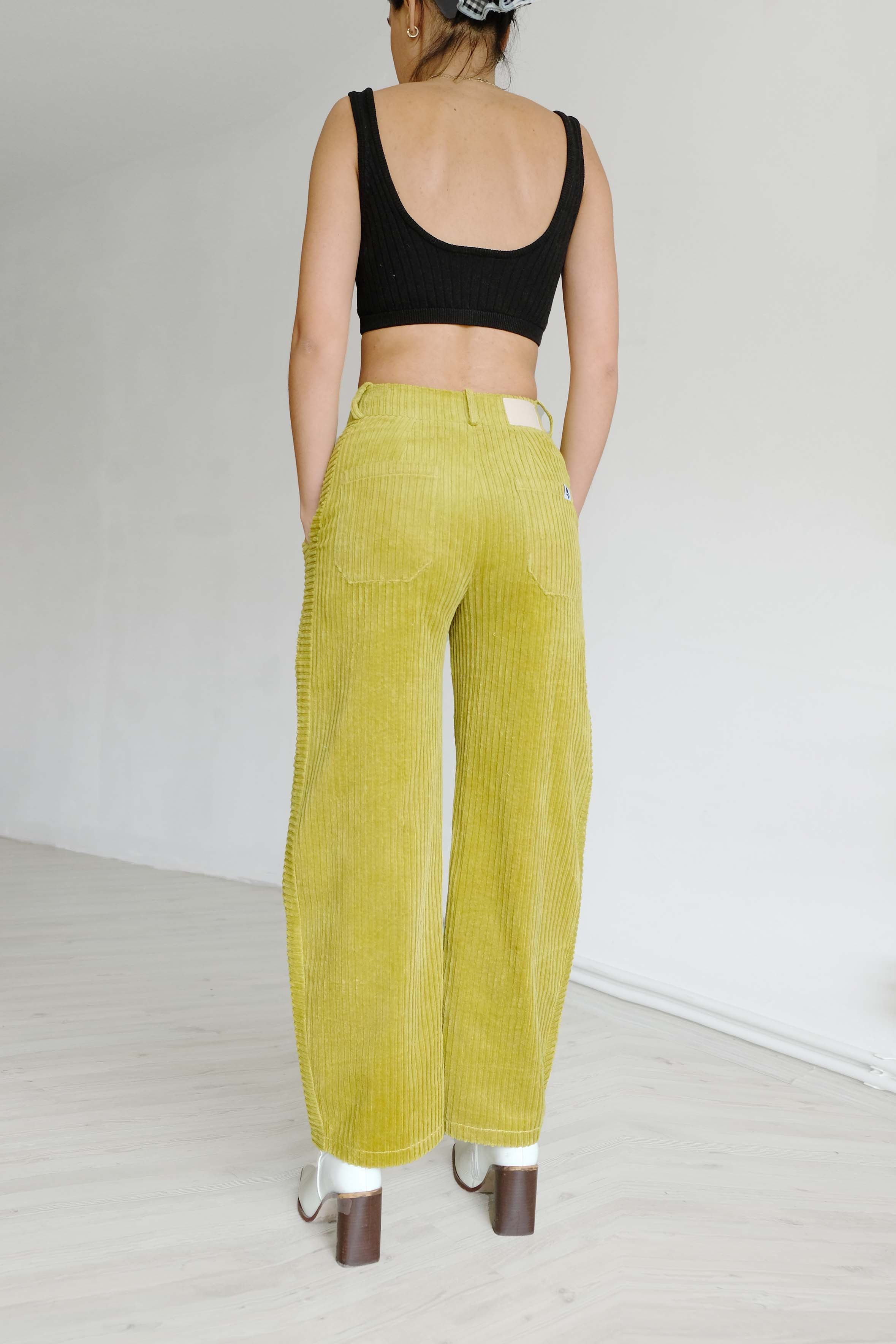 Oh Seven Days-Side Kick Trousers Olive-5-Milagron.com