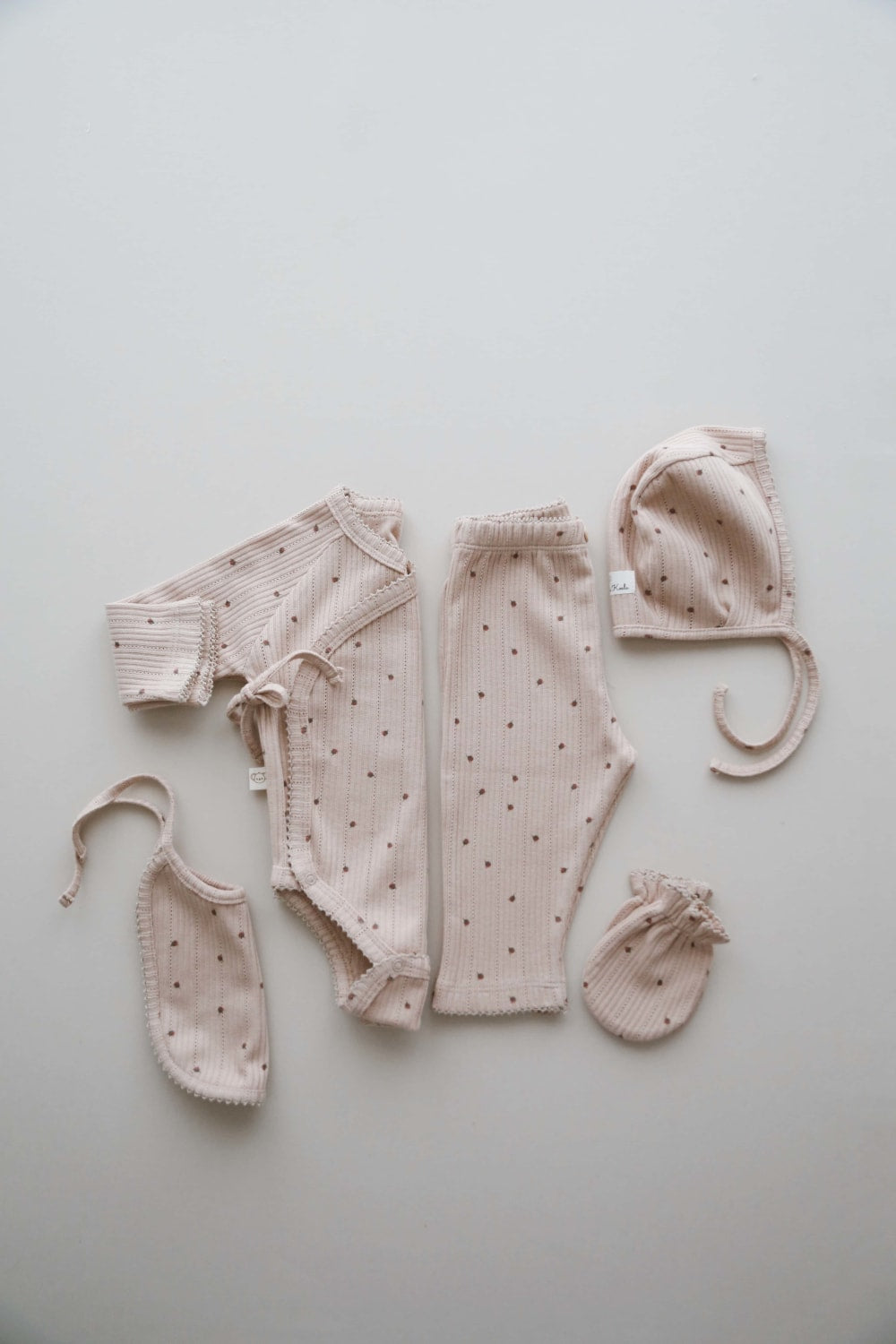 OhLaLaKoala-5li Kruvaze Yenidoğan Set Çiçek Baskılı-Yenidoğan Seti-3-Milagron.com