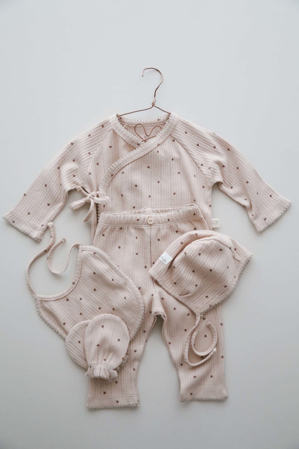 OhLaLaKoala-5li Kruvaze Yenidoğan Set Çiçek Baskılı-Yenidoğan Seti-7-Milagron.com