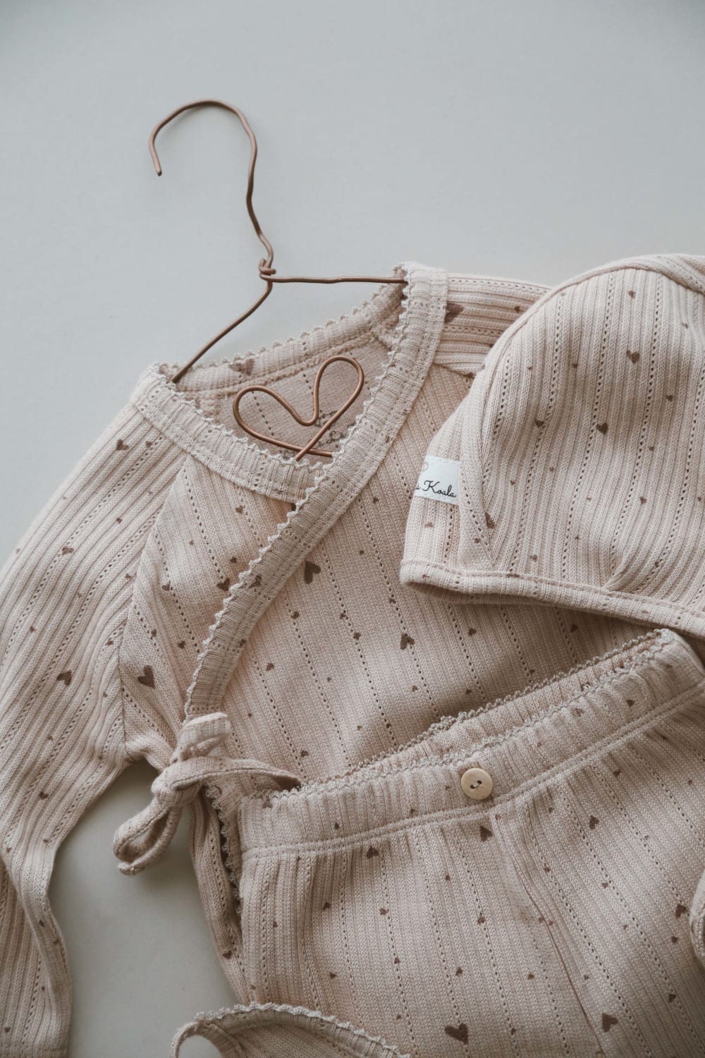 OhLaLaKoala-5li Kruvaze Yenidoğan Set kalp Baskılı-Body-3-Milagron.com