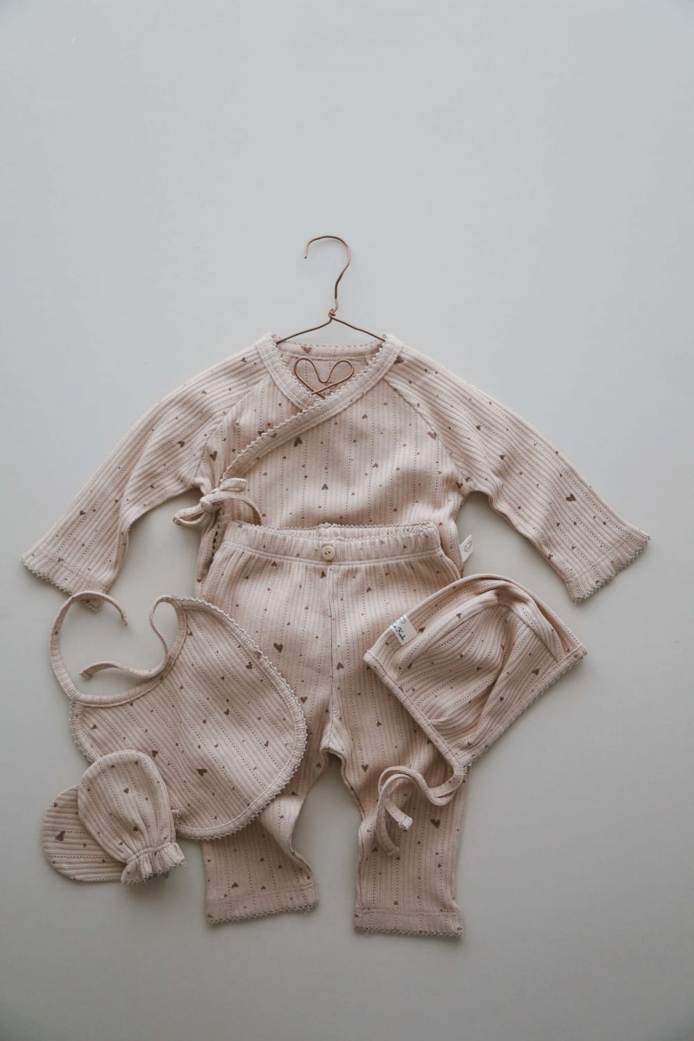 OhLaLaKoala-5li Kruvaze Yenidoğan Set kalp Baskılı-Body-4-Milagron.com