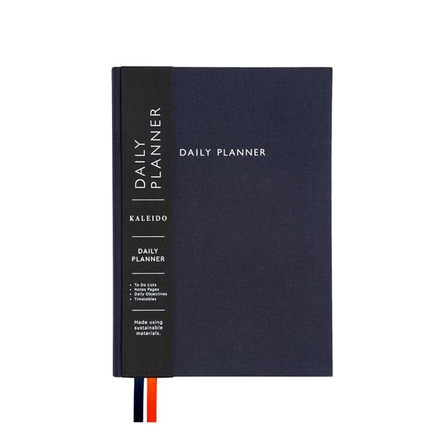 Ohh Deer Kaleido Tasarımı A5 288 Sayfa Kumaş Kapak Günlük Planlayıcı Off Black Daily Planner 12755