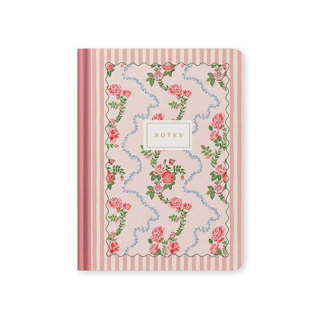 Ohh Deer Cath Kidston Tasarımı B6 192 Sayfa Sert Kapak Defter Rose Flutter Stripe 13173