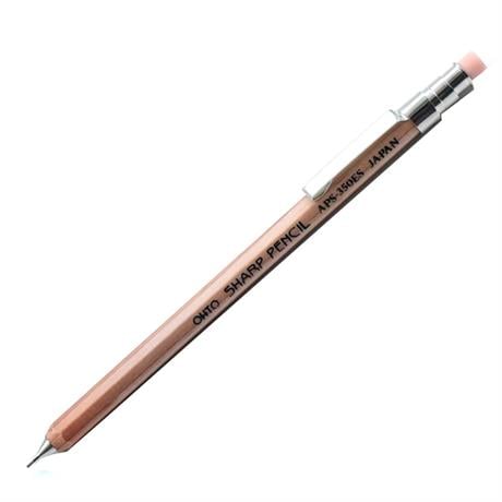 Ohto-Ohto Wood Sharp Mini Mekanik Kurşun Kalem 0.5mm Natural Aps 350 Es-Mekanik Uçlu Kalem-1-Milagron.com