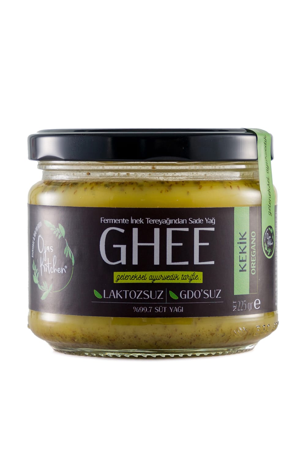 Ojas Kitchen-Kekikli Sade Yağ / Ghee 225 Gr - Laktozsuz, Kazeinsiz, Gdo' Suz - Saf Yağ / Sadeyağ-Gurme & Organik Ürünler-1-Milagron.com