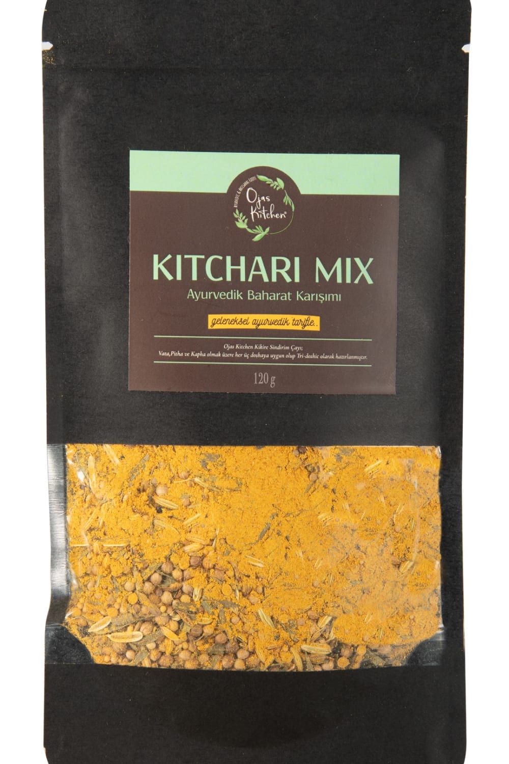 Ojas Kitchen-Kitchari Baharat Karışımı - Ayurvedik Baharat Karışımı - 120 Gr-Gurme & Organik Ürünler-1-Milagron.com