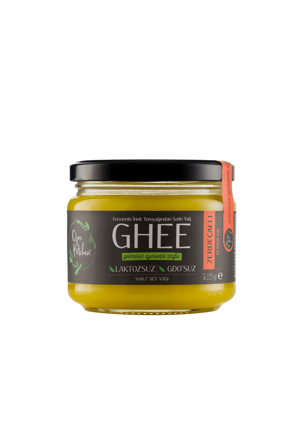 Ojas Kitchen-Zerdeçallı Sade Yağ / Ghee 225 Gr – Laktozsuz, Kazeinsiz, Gdo’ Suz – Saf Yağ / Sadeyağ-Gurme & Organik Ürünler-1-Milagron.com