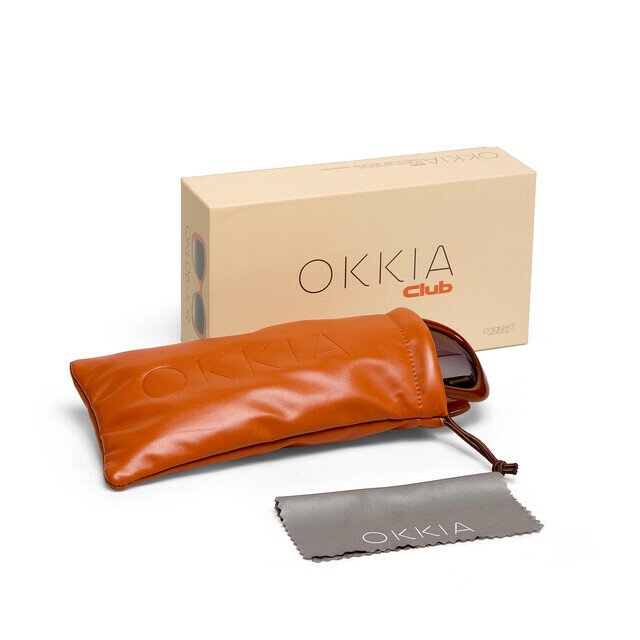 Okkia-Okkia Club Procida Siyah Lens Polarize Güneş Gözlüğü Turuncu Jel-Güneş Gözlüğü-7-Milagron.com