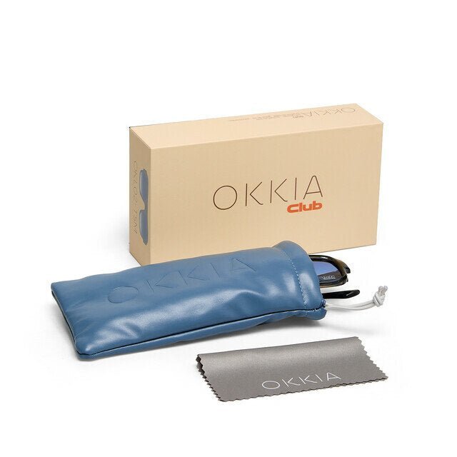 Okkia-Okkia Club Stromboli Mavi Lens Polarize Güneş Gözlüğü Şeffaf Füme-Güneş Gözlüğü-7-Milagron.com