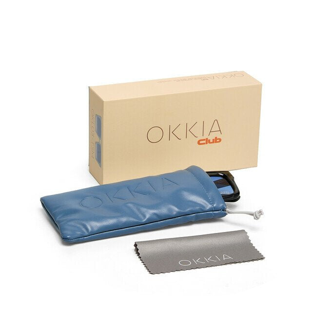 Okkia-Okkia Club Vulcano Mavi Lens Polarize Güneş Gözlüğü Şeffaf Füme-Güneş Gözlüğü-6-Milagron.com